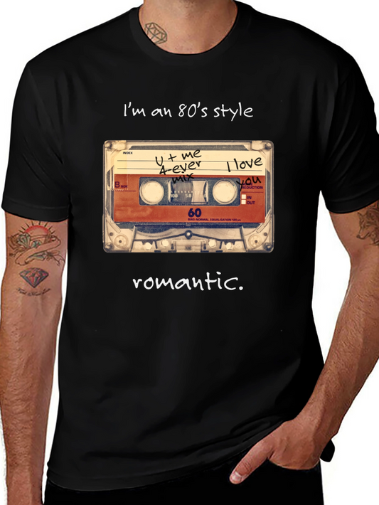 80s Style Romantic Cassette T-Shirt