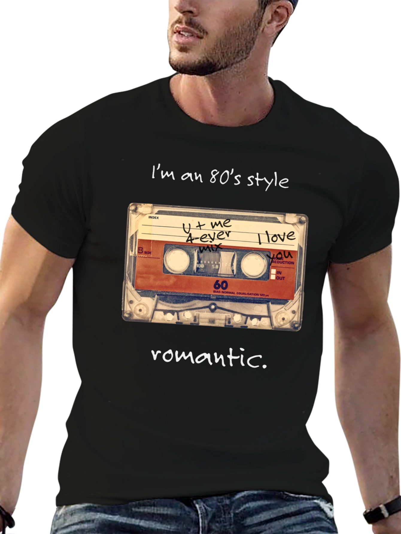80s Style Romantic Cassette T-Shirt