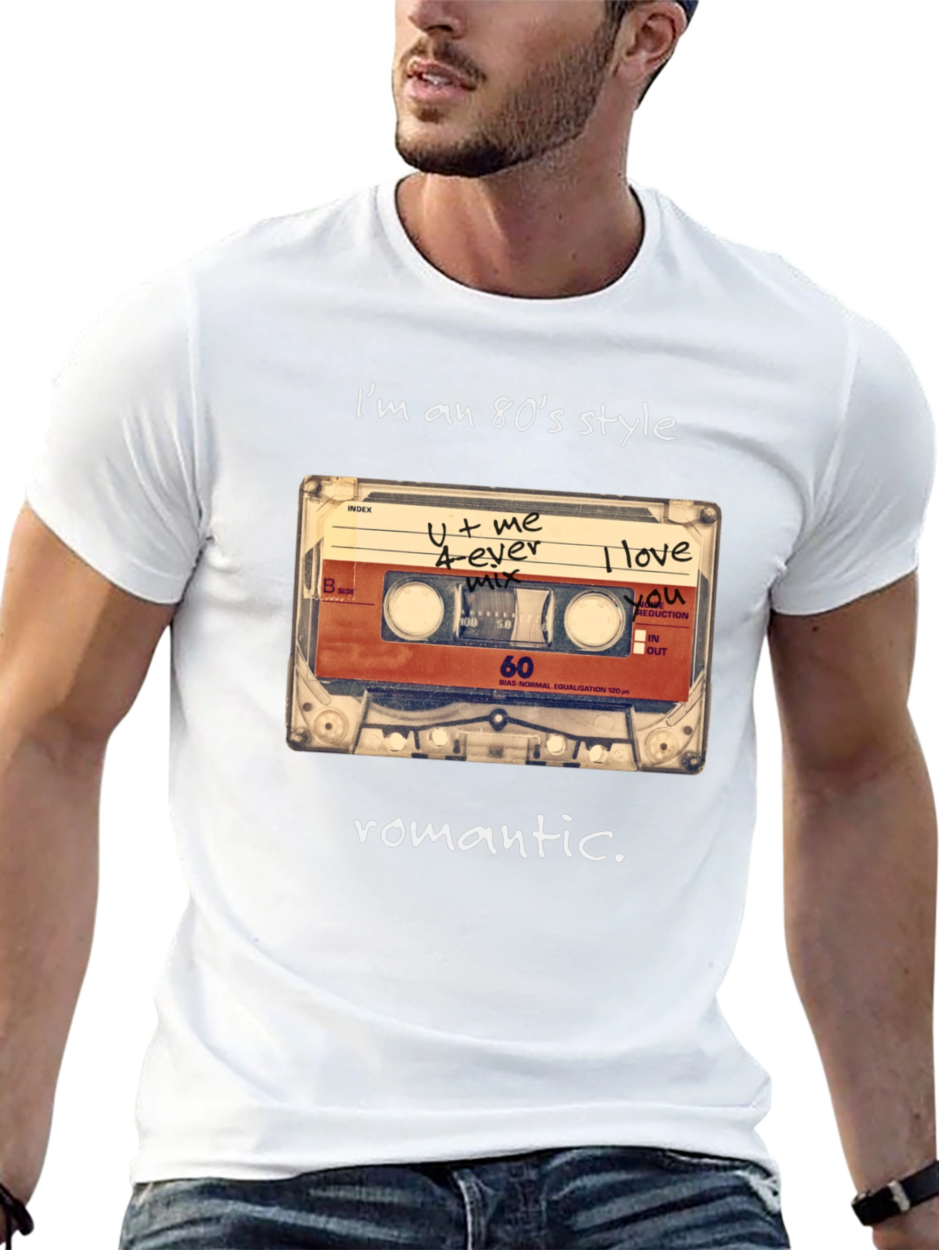 80s Style Romantic Cassette T-Shirt