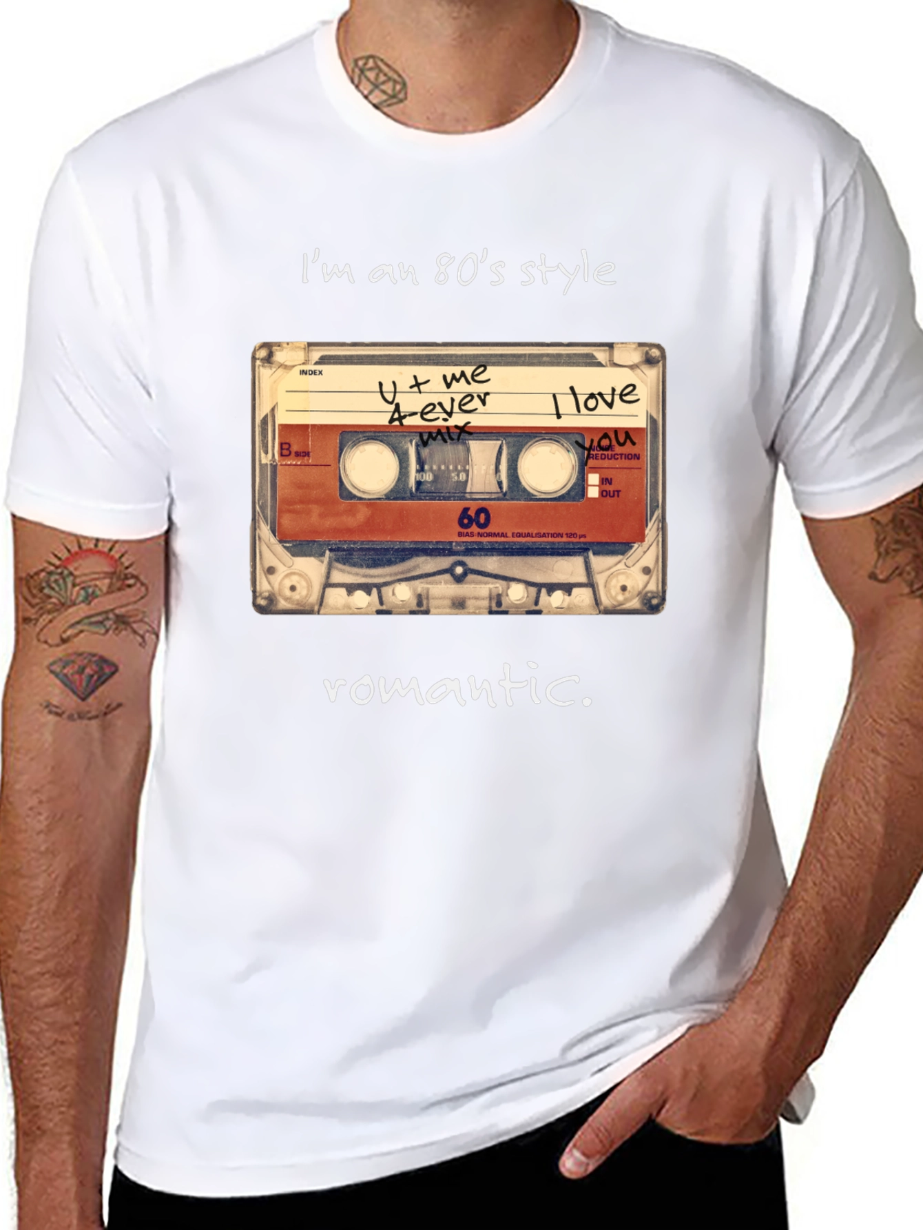 80s Style Romantic Cassette T-Shirt
