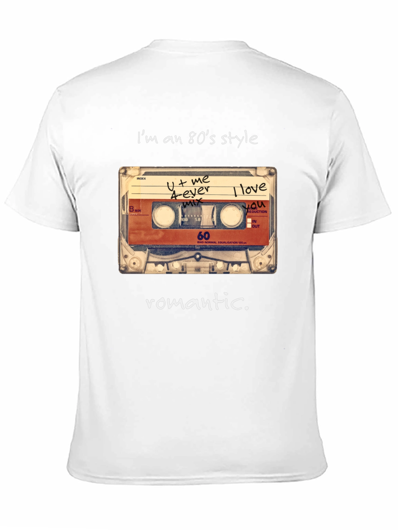 80s Style Romantic Cassette T-Shirt