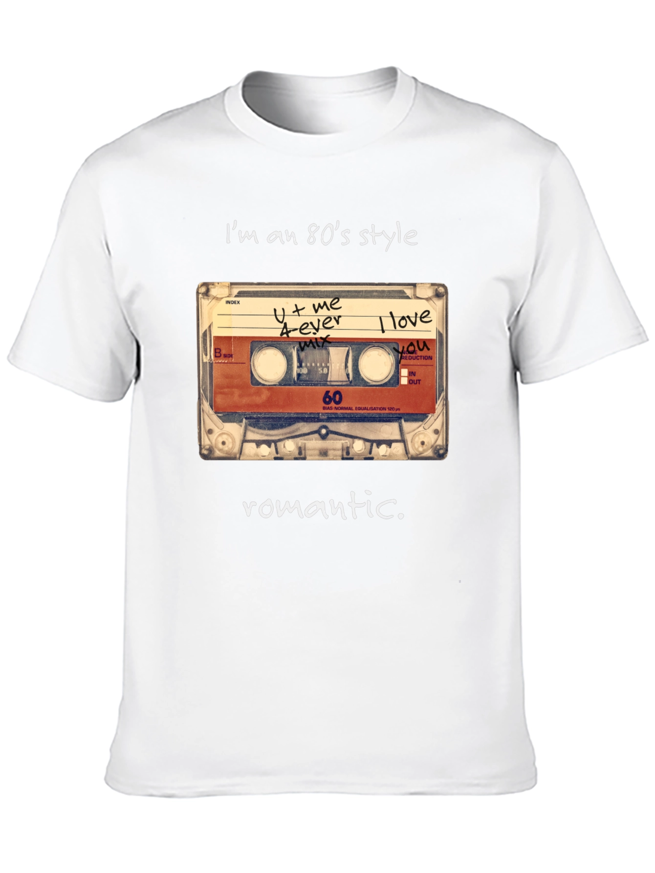 80s Style Romantic Cassette T-Shirt