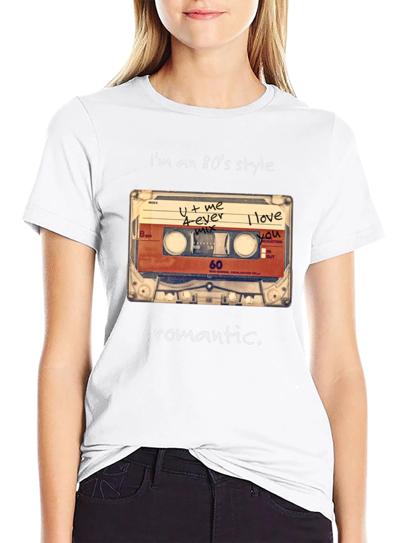 80s Style Romantic Cassette T-Shirt