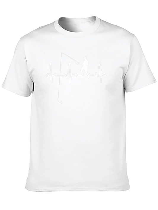Fishing Heartbeat T-Shirt - Anglers Rhythm