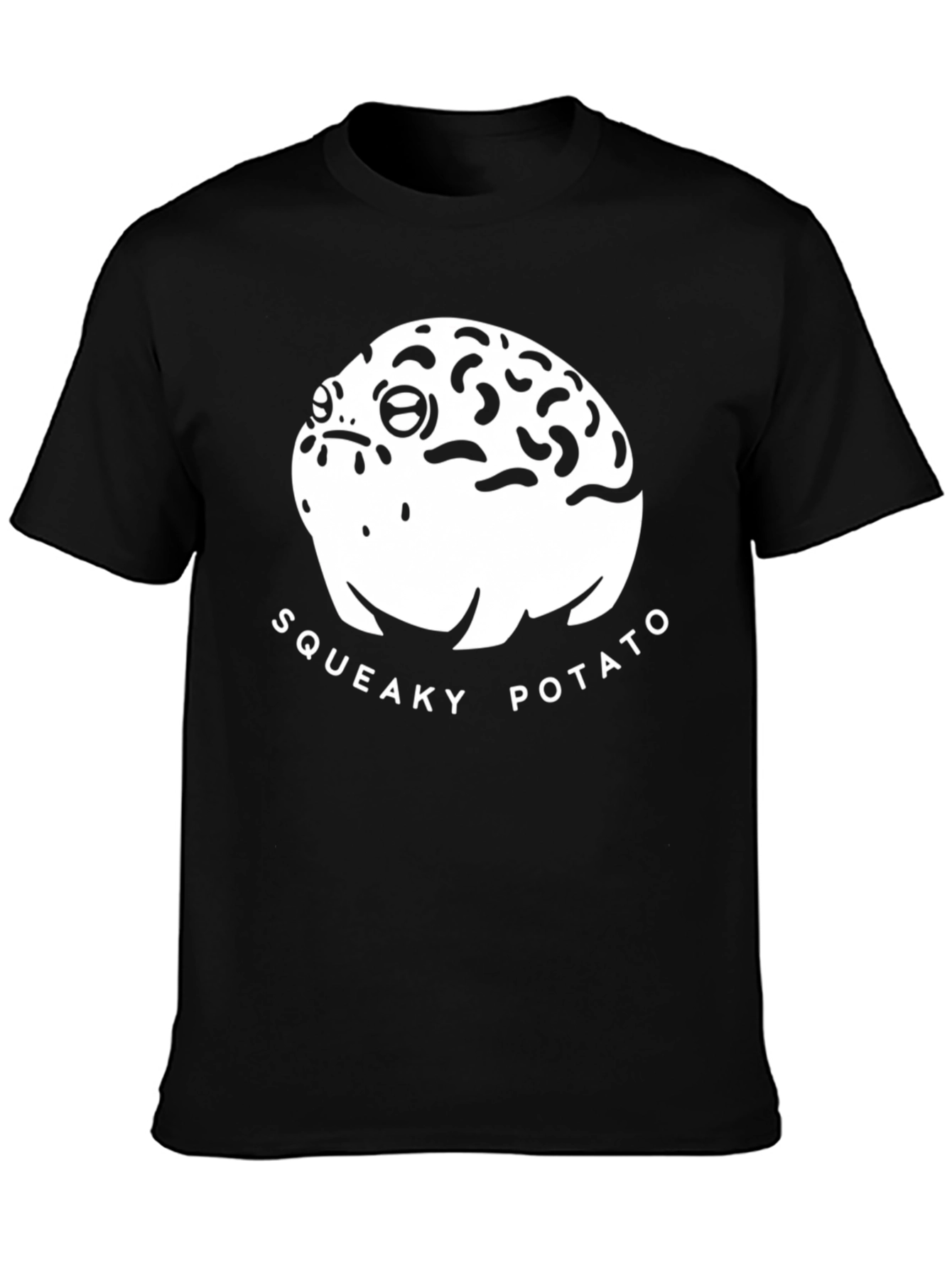 Squeaky Potato Black T-Shirt