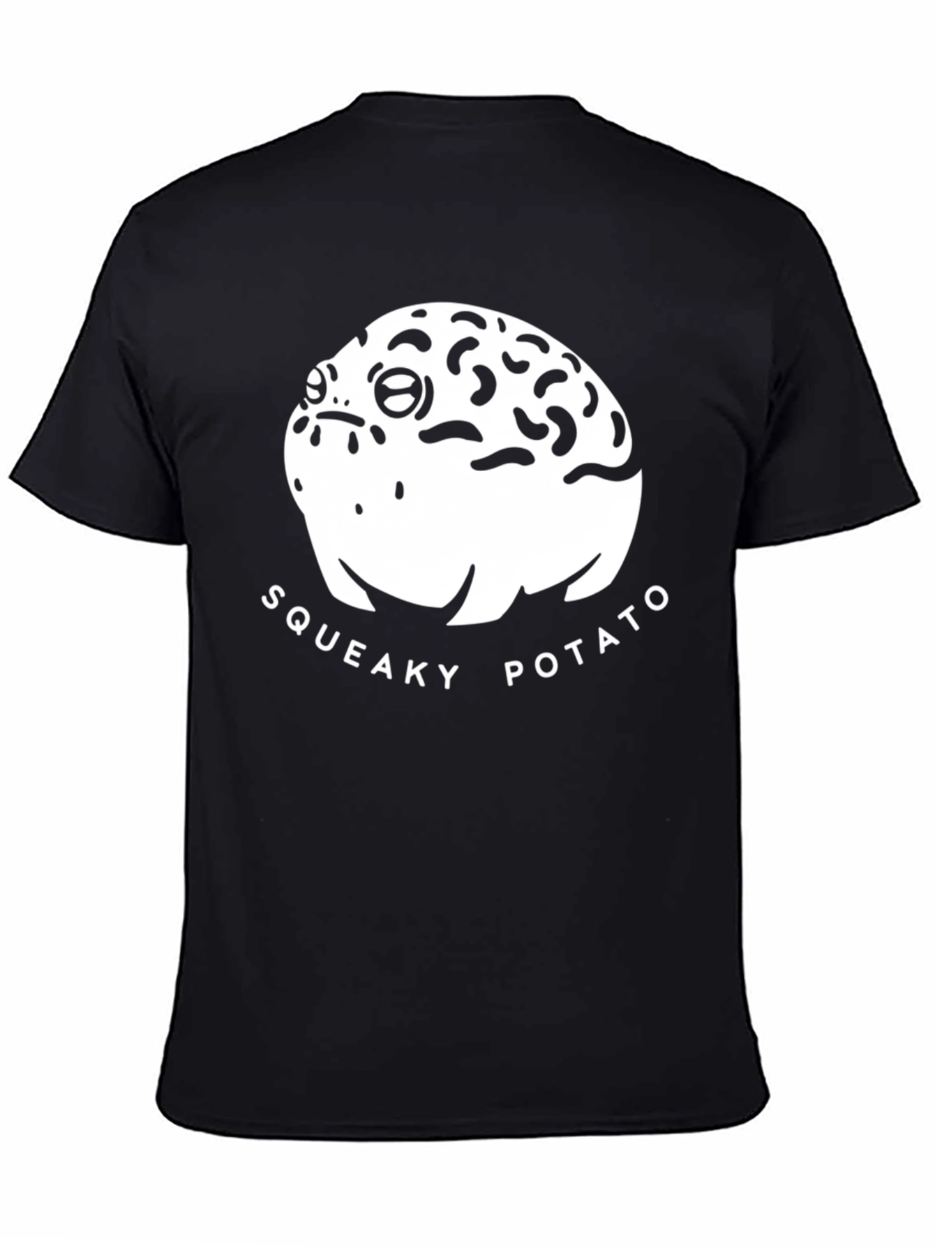 Squeaky Potato Black T-Shirt