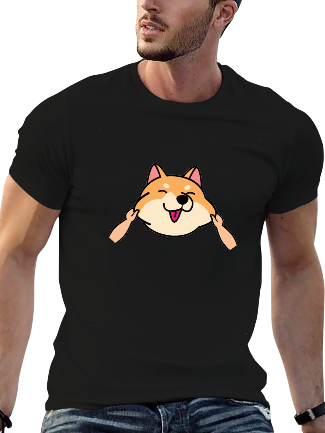 Funny Shiba Inu Graphic T-Shirt - Unisex Black Tee