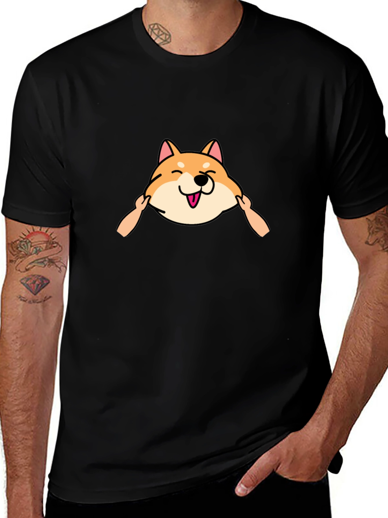 Funny Shiba Inu Graphic T-Shirt - Unisex Black Tee