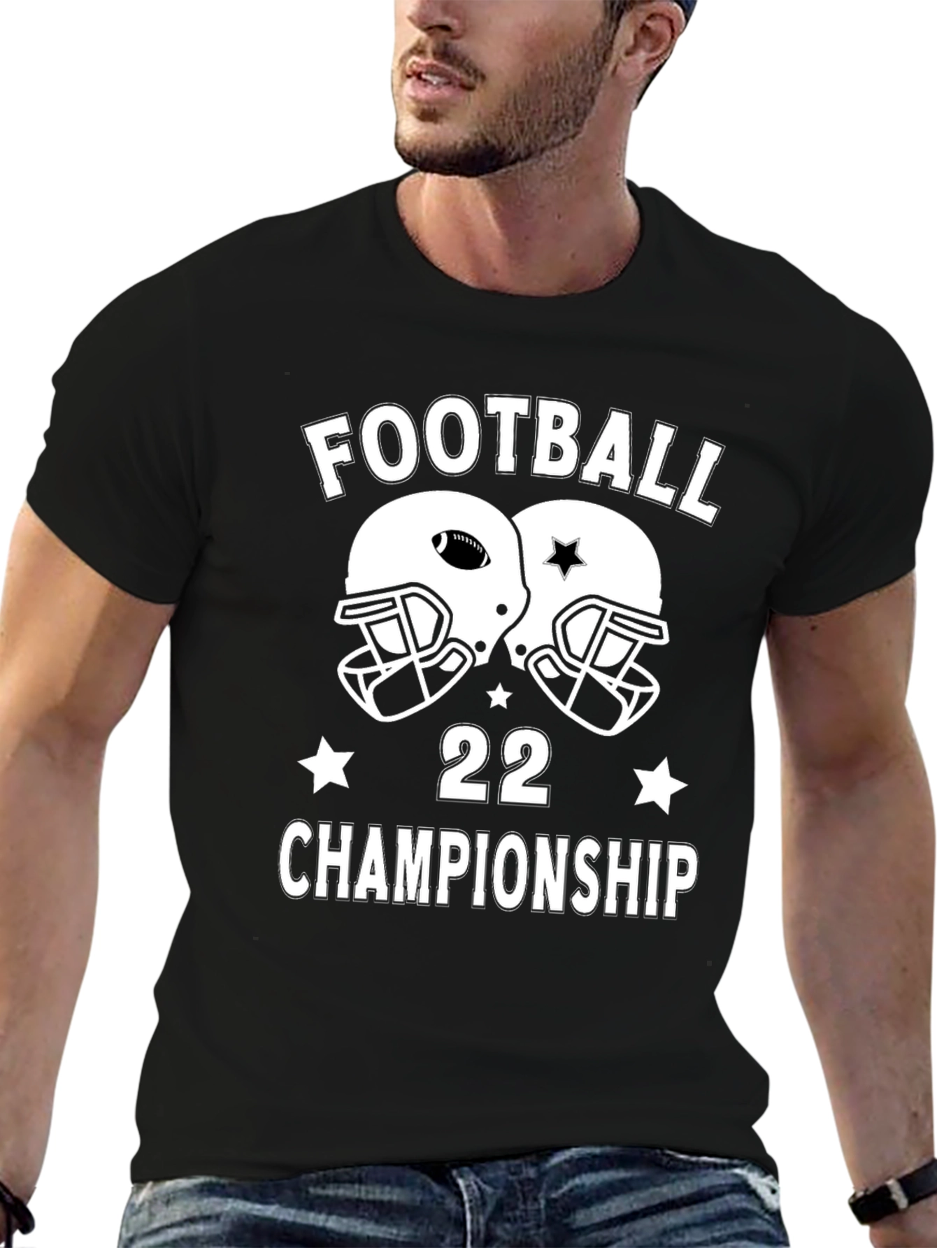 Football 22 Championship Black T-Shirt