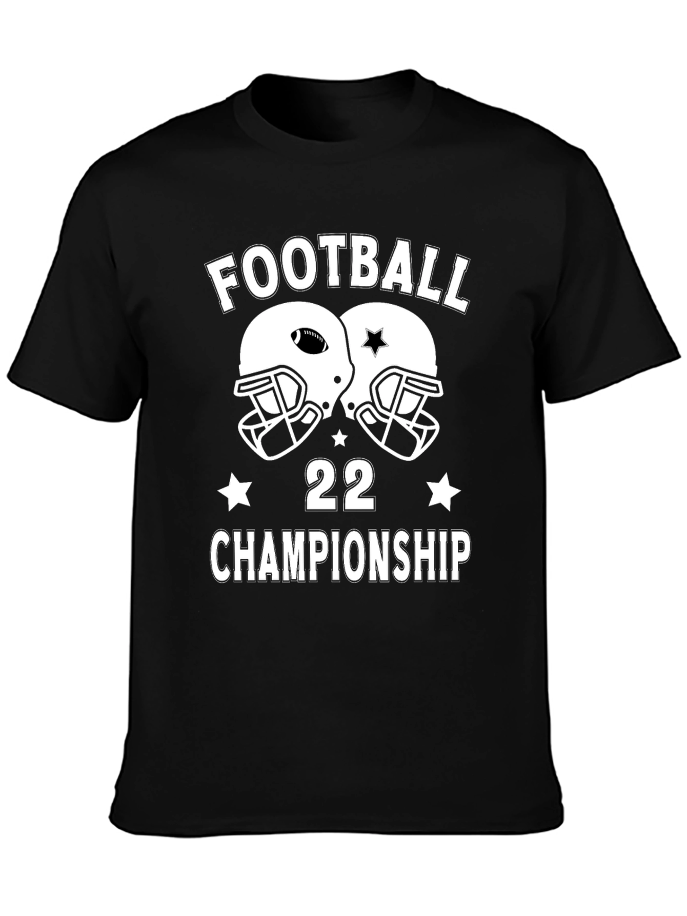 Football 22 Championship Black T-Shirt