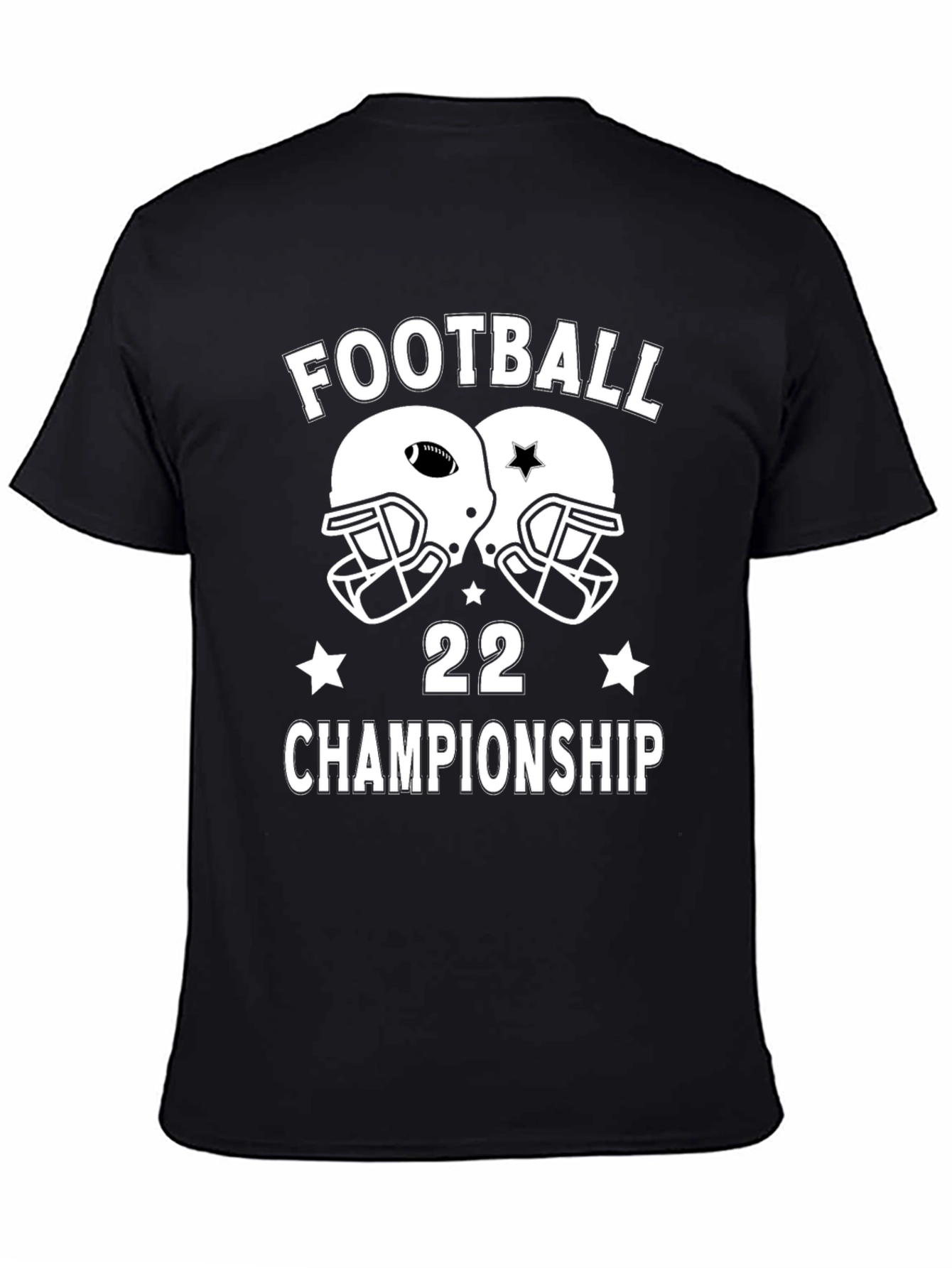 Football 22 Championship Black T-Shirt