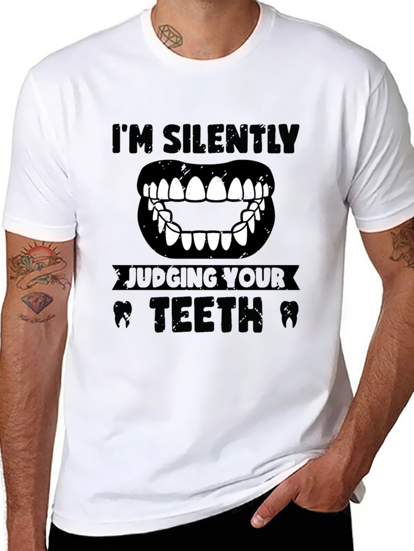 Im Silently Judging Your Teeth Graphic Tee