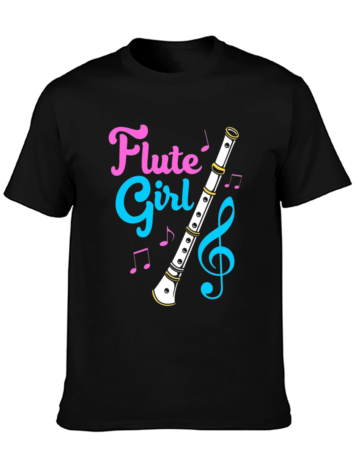 Flute Girl Graphic T-Shirt