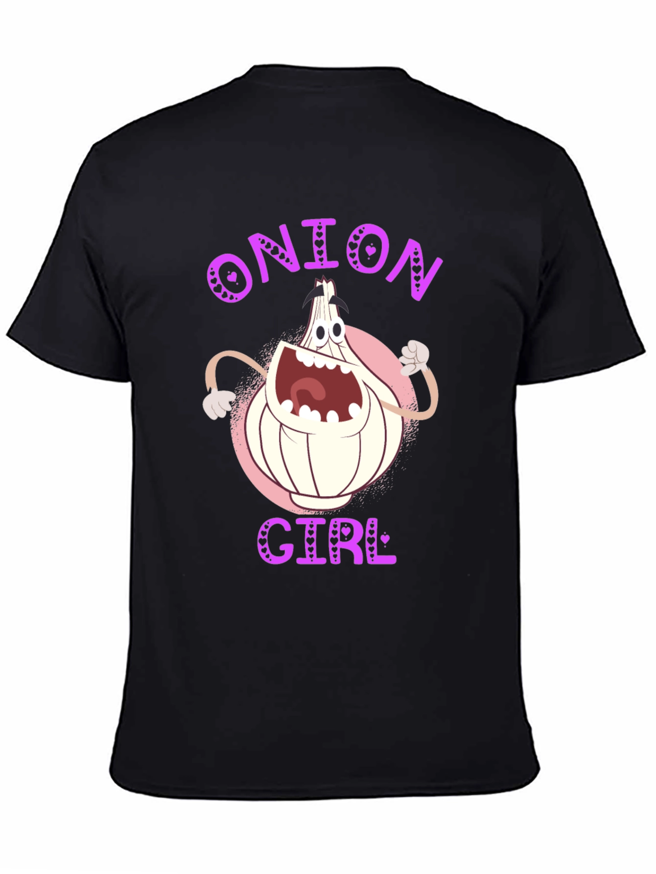 Onion Girl Cartoon Graphic T-Shirt