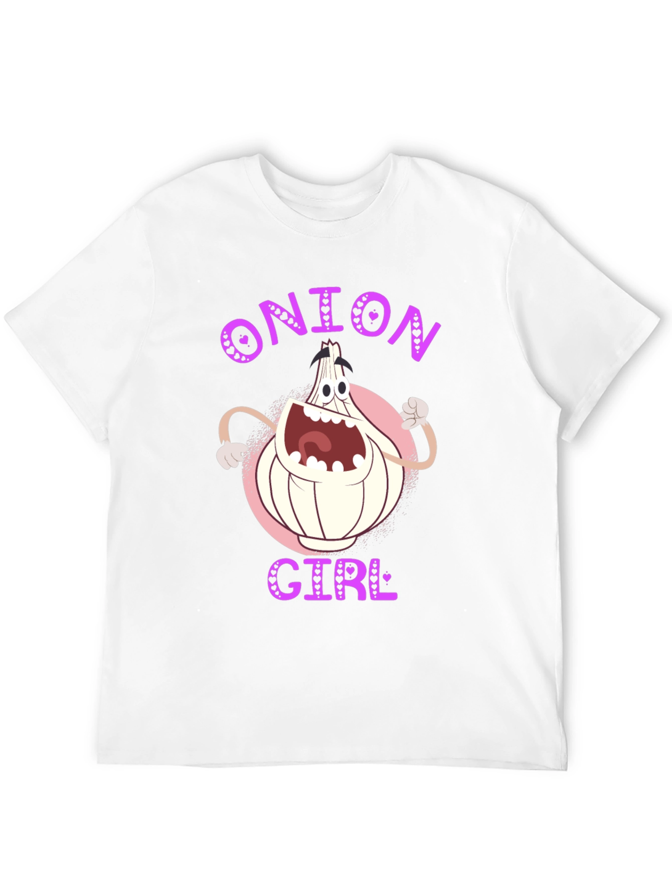 Onion Girl Cartoon Graphic T-Shirt
