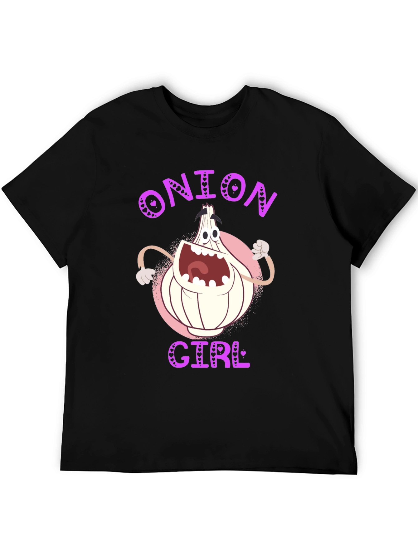 Onion Girl Cartoon Graphic T-Shirt