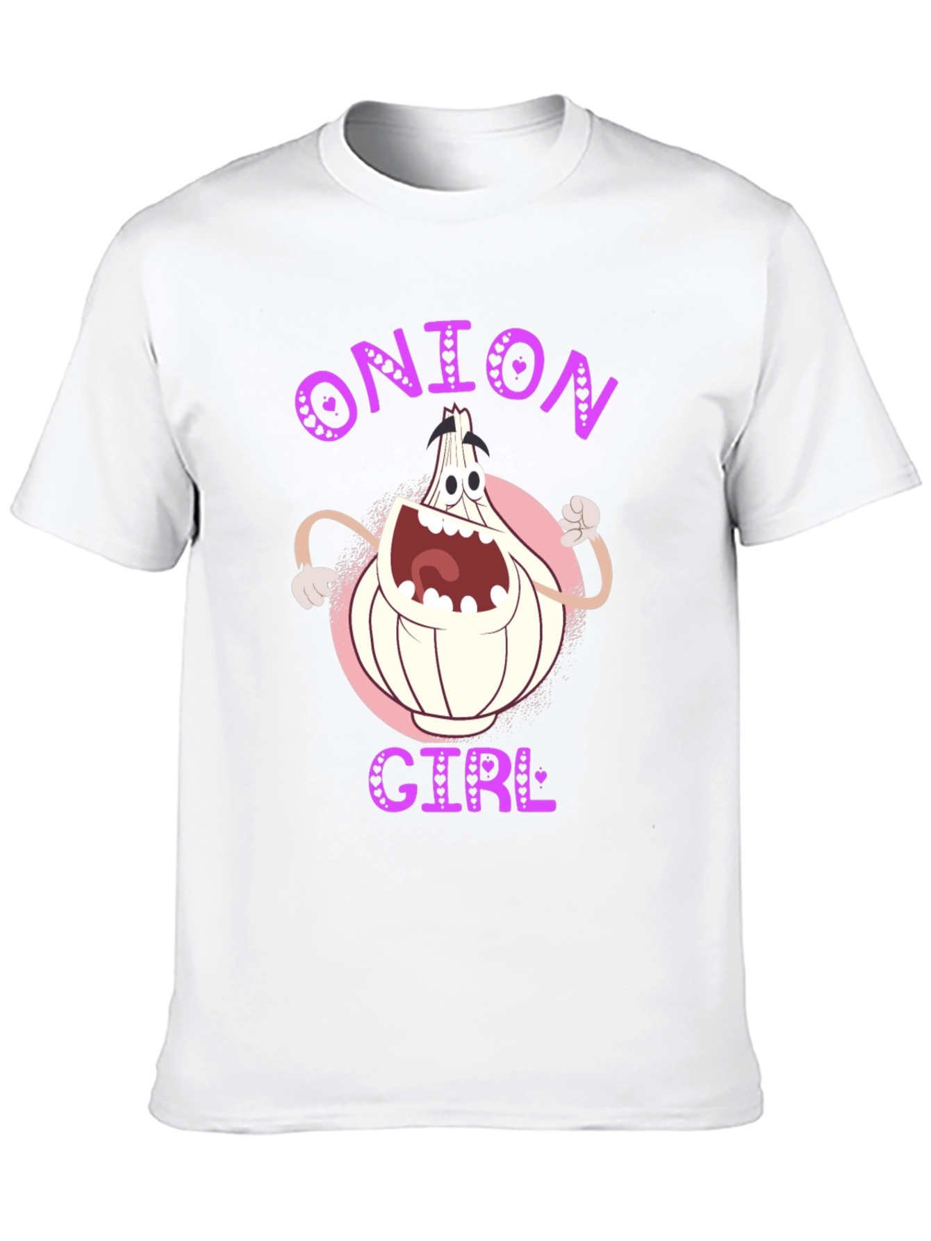 Onion Girl Cartoon Graphic T-Shirt