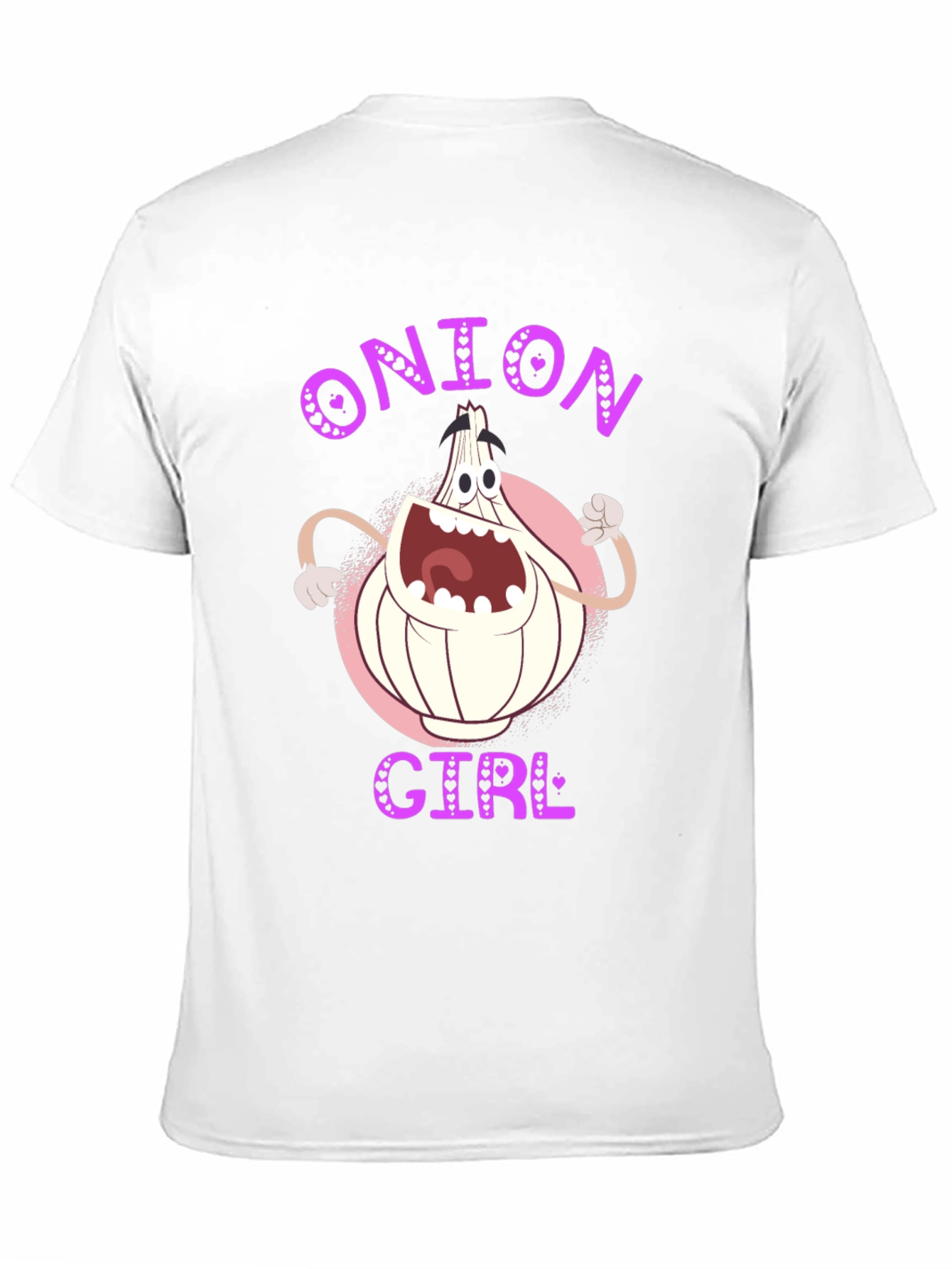 Onion Girl Cartoon Graphic T-Shirt