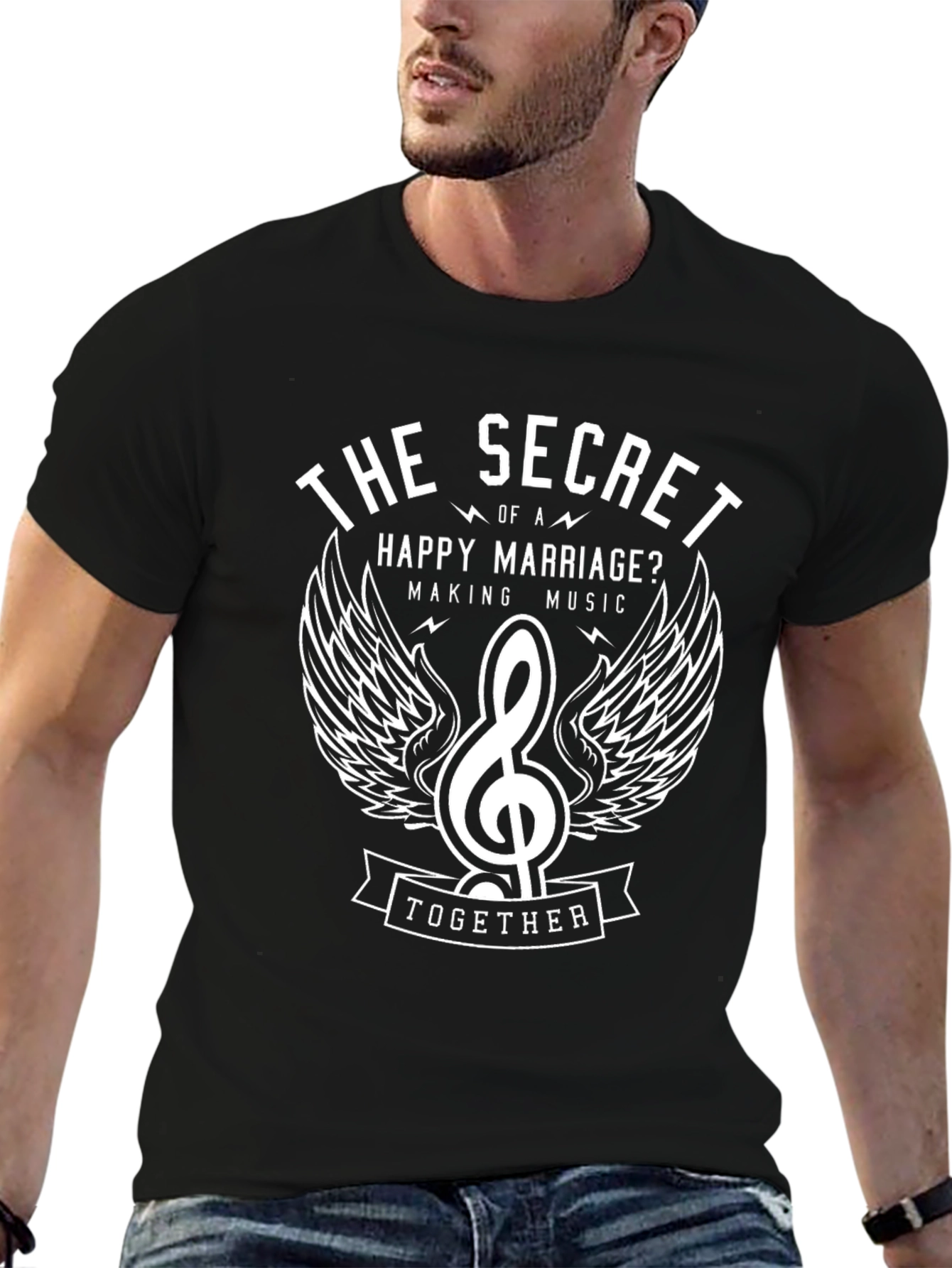 Secret to Happy Marriage Music T-Shirt