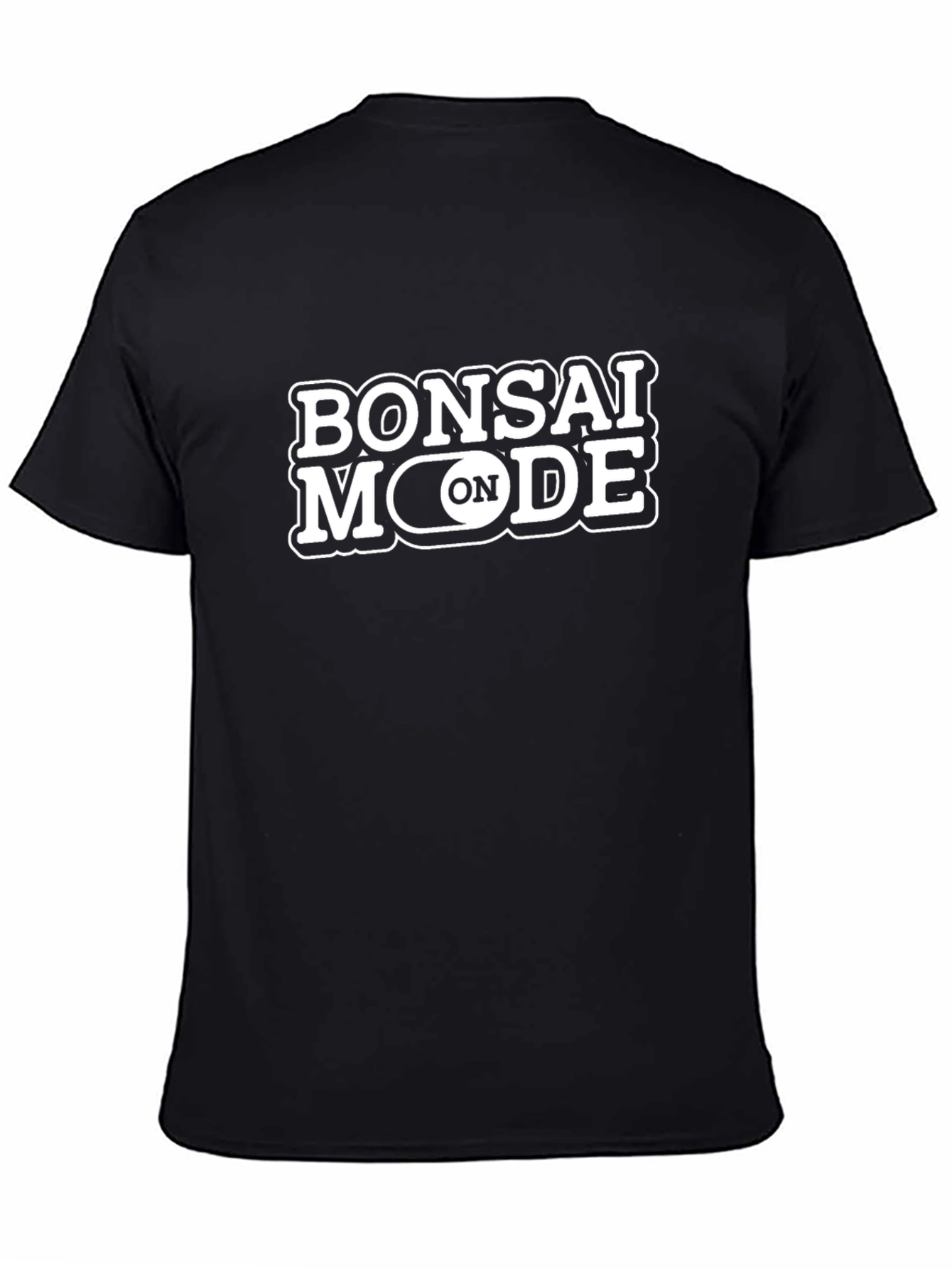 Bonsai Mode On Black Graphic Tee