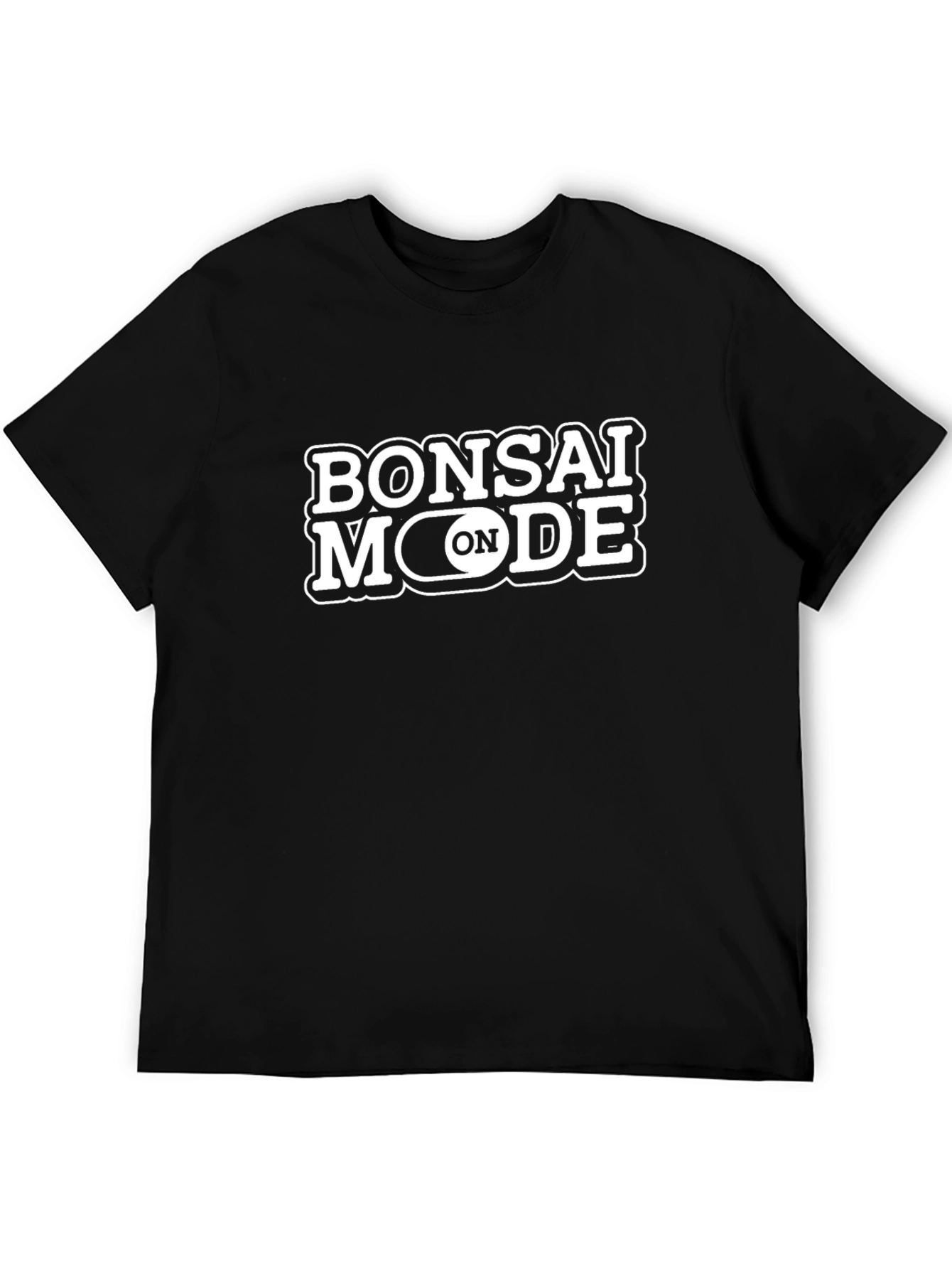 Bonsai Mode On Black Graphic Tee