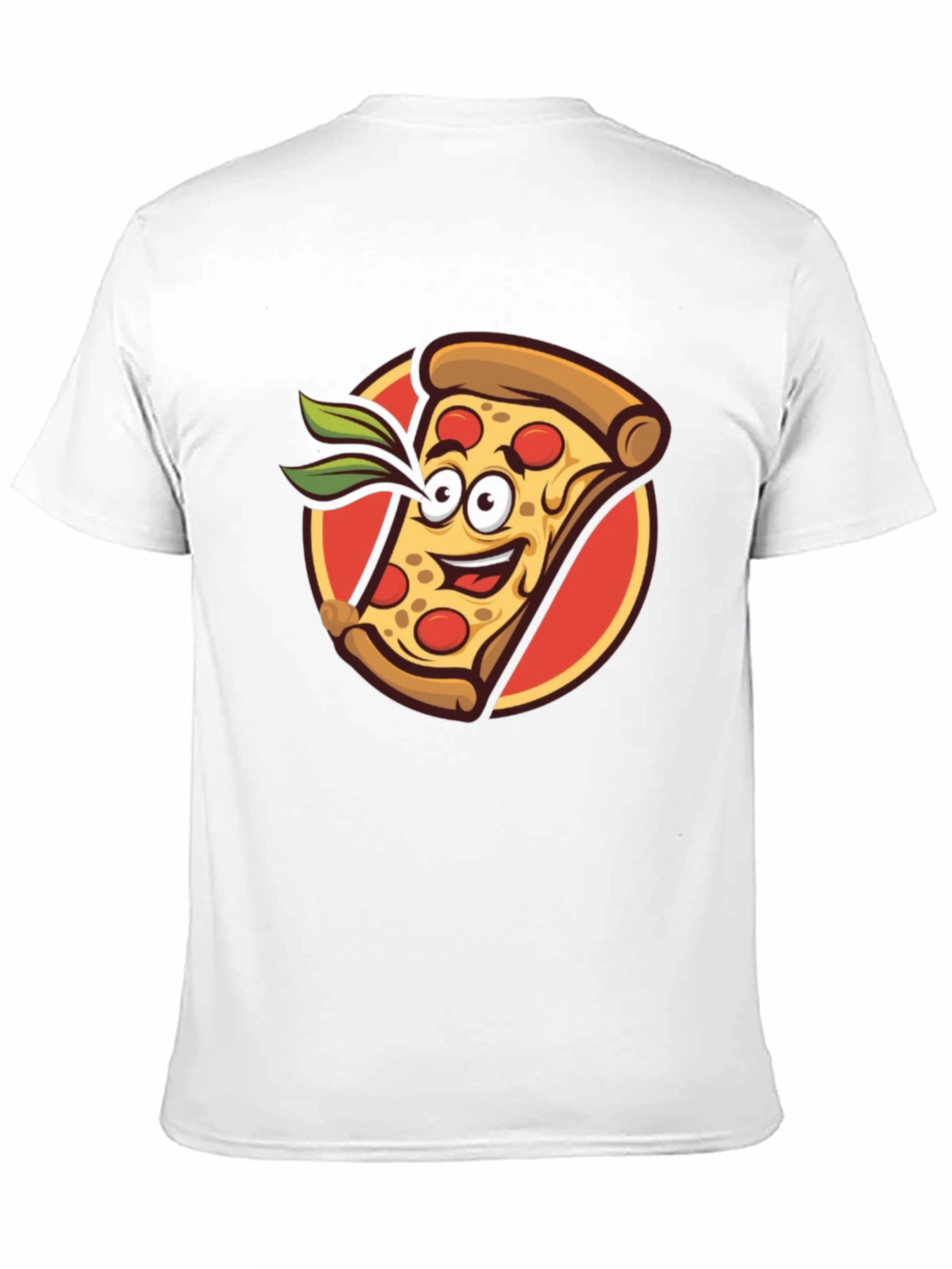 Pizza Slice Graphic Tee - Funny Cartoon Style