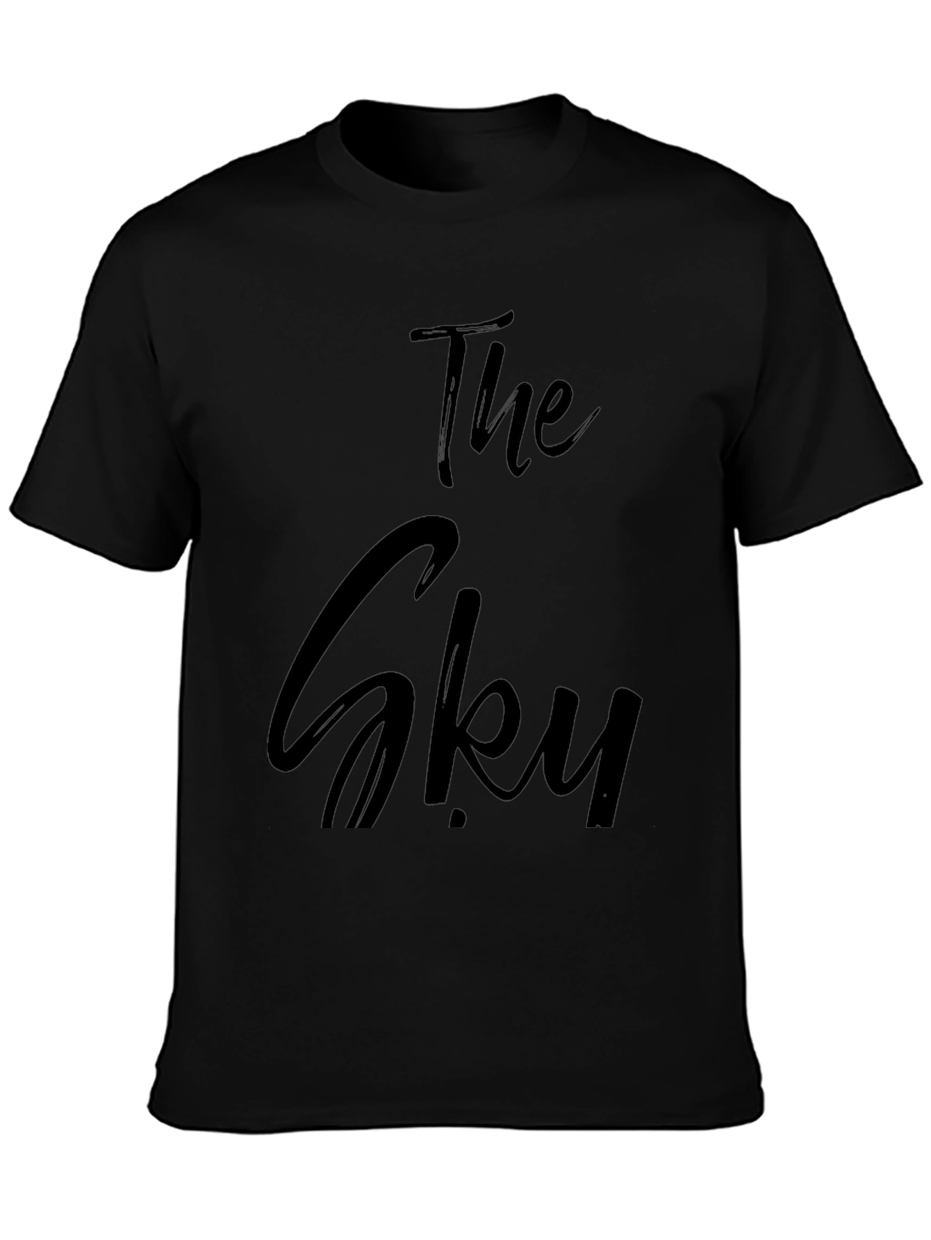 The Sky Graphic Tee - Stylish Black T-Shirt