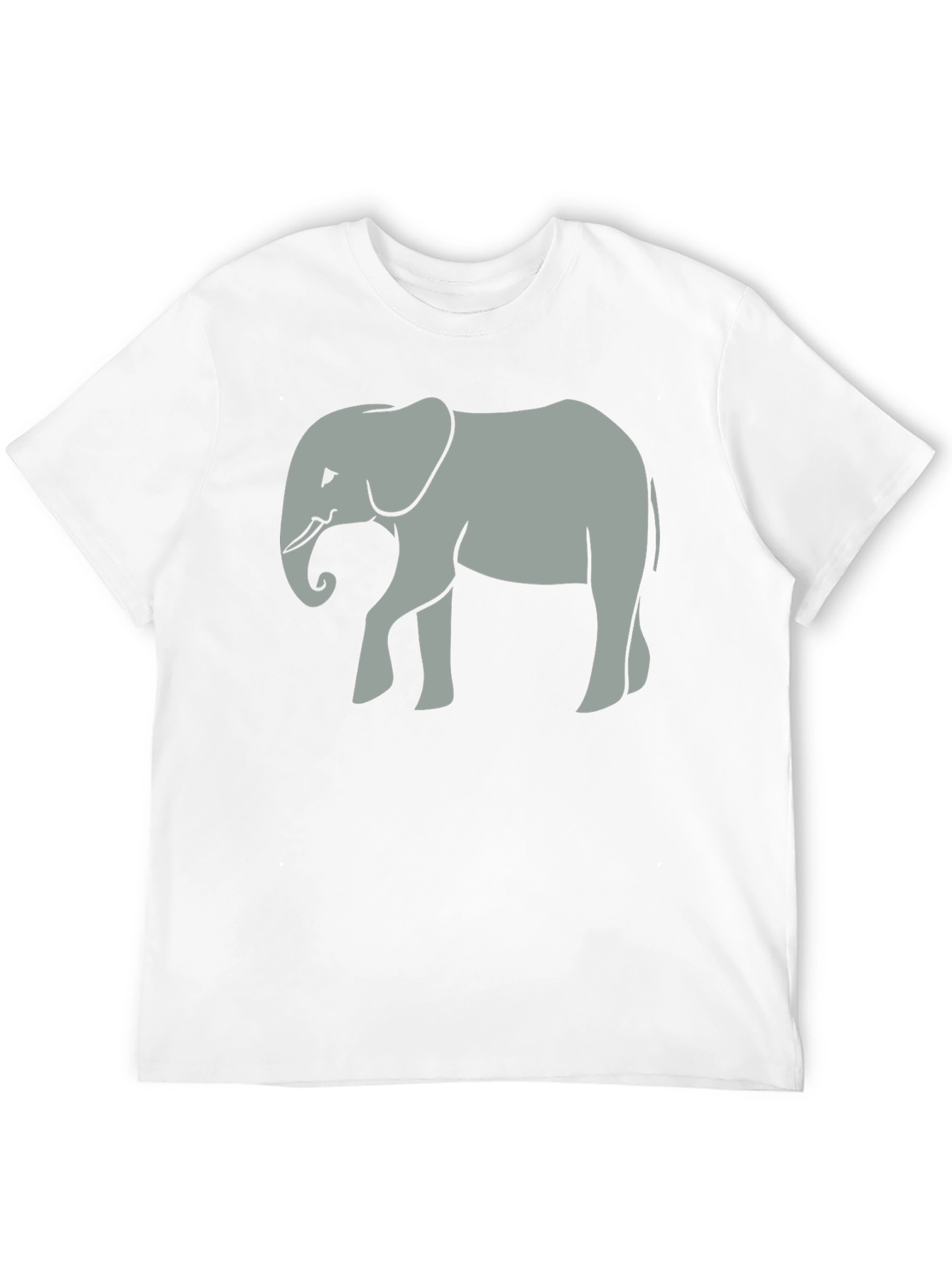 Elephant Graphic Tee - Unisex Black Cotton T-Shirt