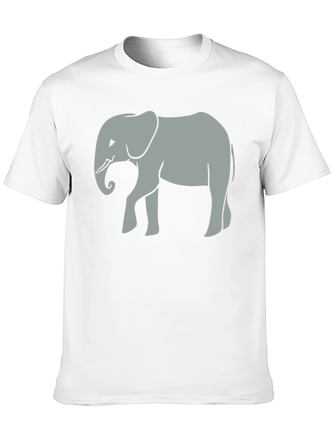 Elephant Graphic Tee - Unisex Black Cotton T-Shirt
