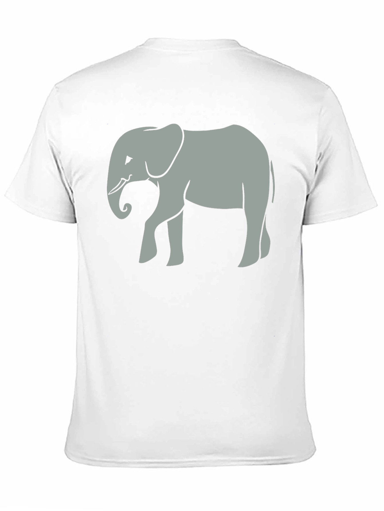 Elephant Graphic Tee - Unisex Black Cotton T-Shirt