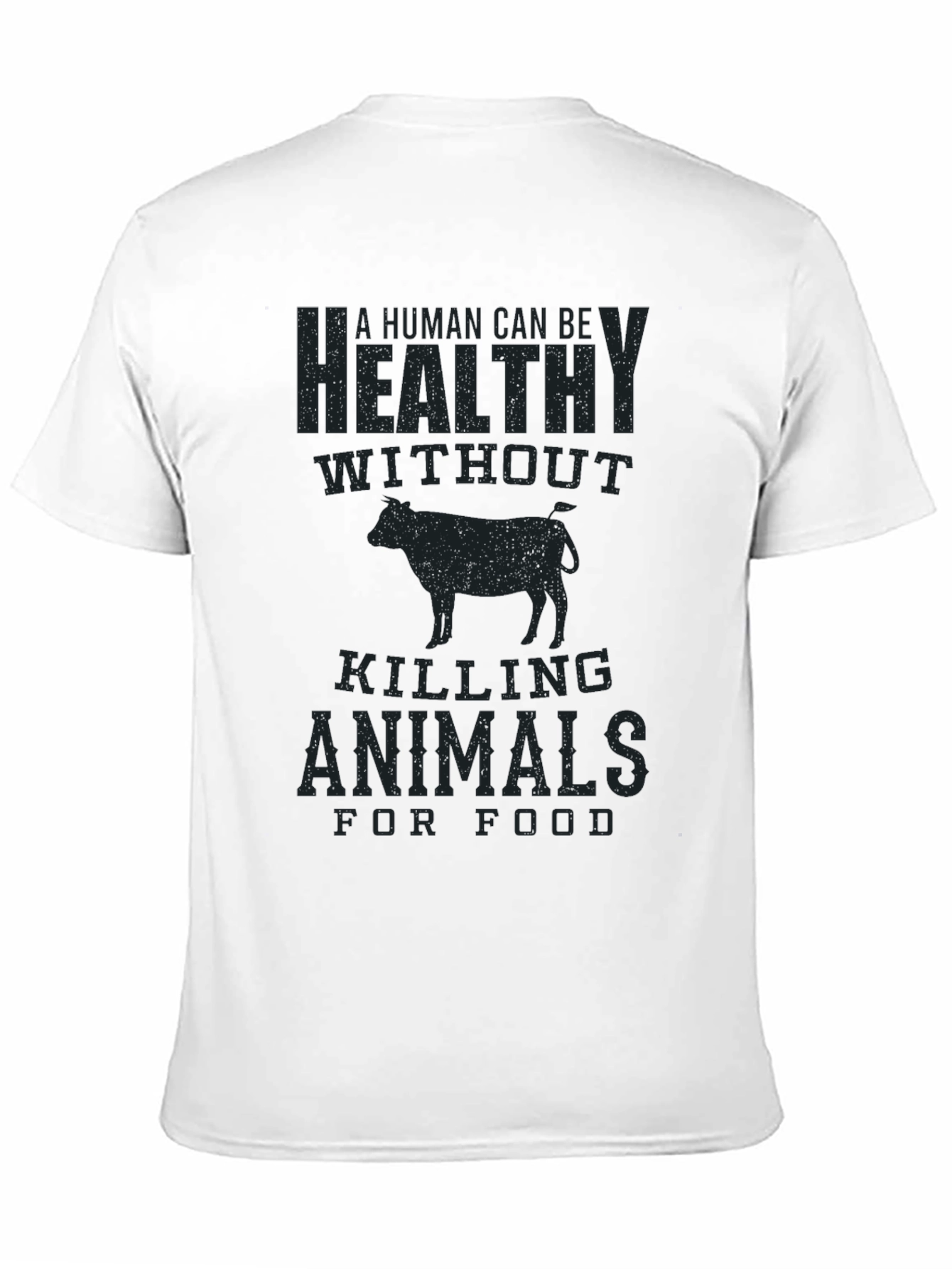 Vegan Graphic Tee - Healthy Without Killing Animals T-Shirt