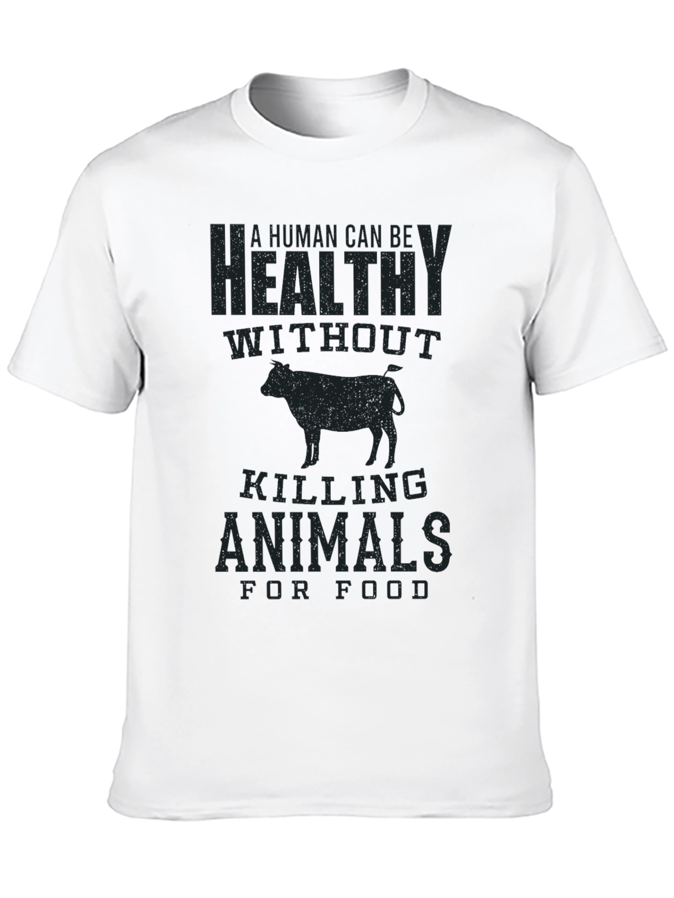 Vegan Graphic Tee - Healthy Without Killing Animals T-Shirt