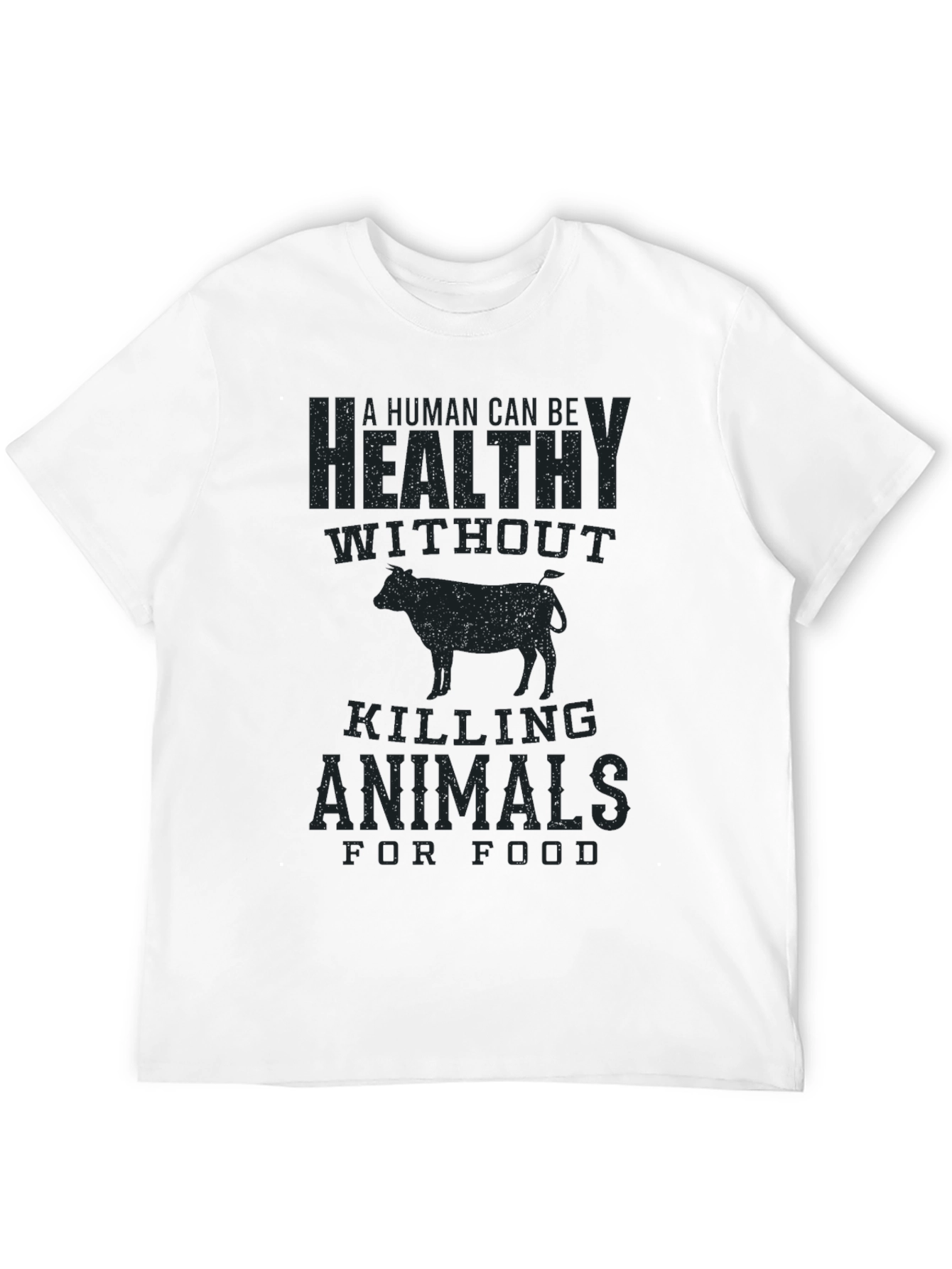 Vegan Graphic Tee - Healthy Without Killing Animals T-Shirt