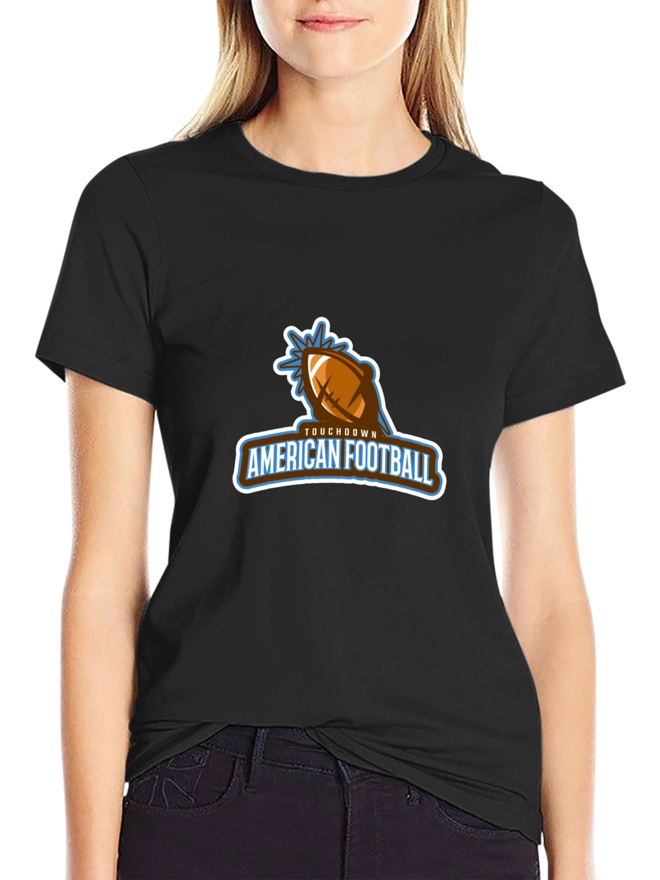 American Football Touchdown Graphic T-Shirt