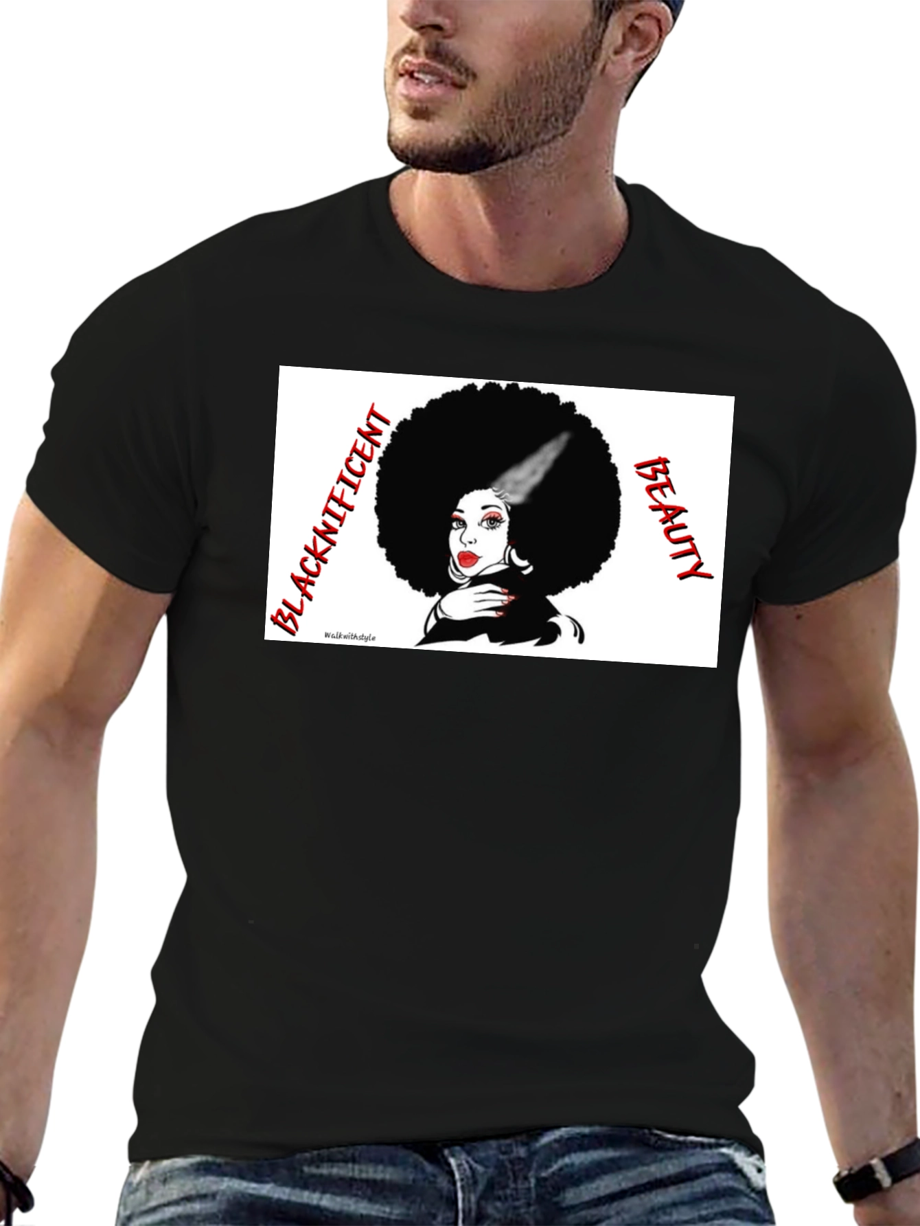 Blacknificent Beauty T-Shirt - Afro Queen Tee