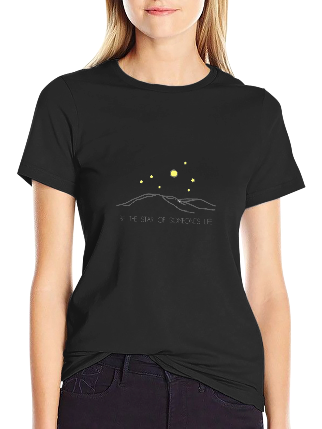 Minimalist Starry Night Graphic Tee