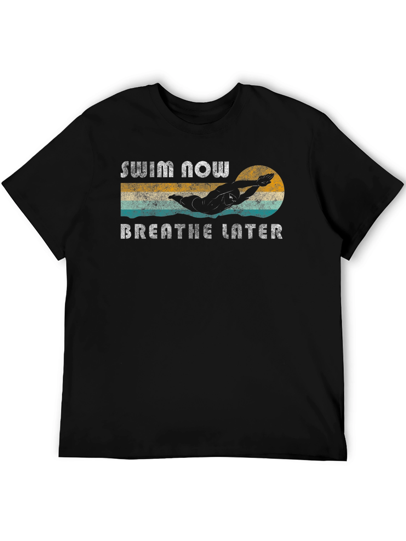 Swim Now Breathe Later Graphic T-Shirt