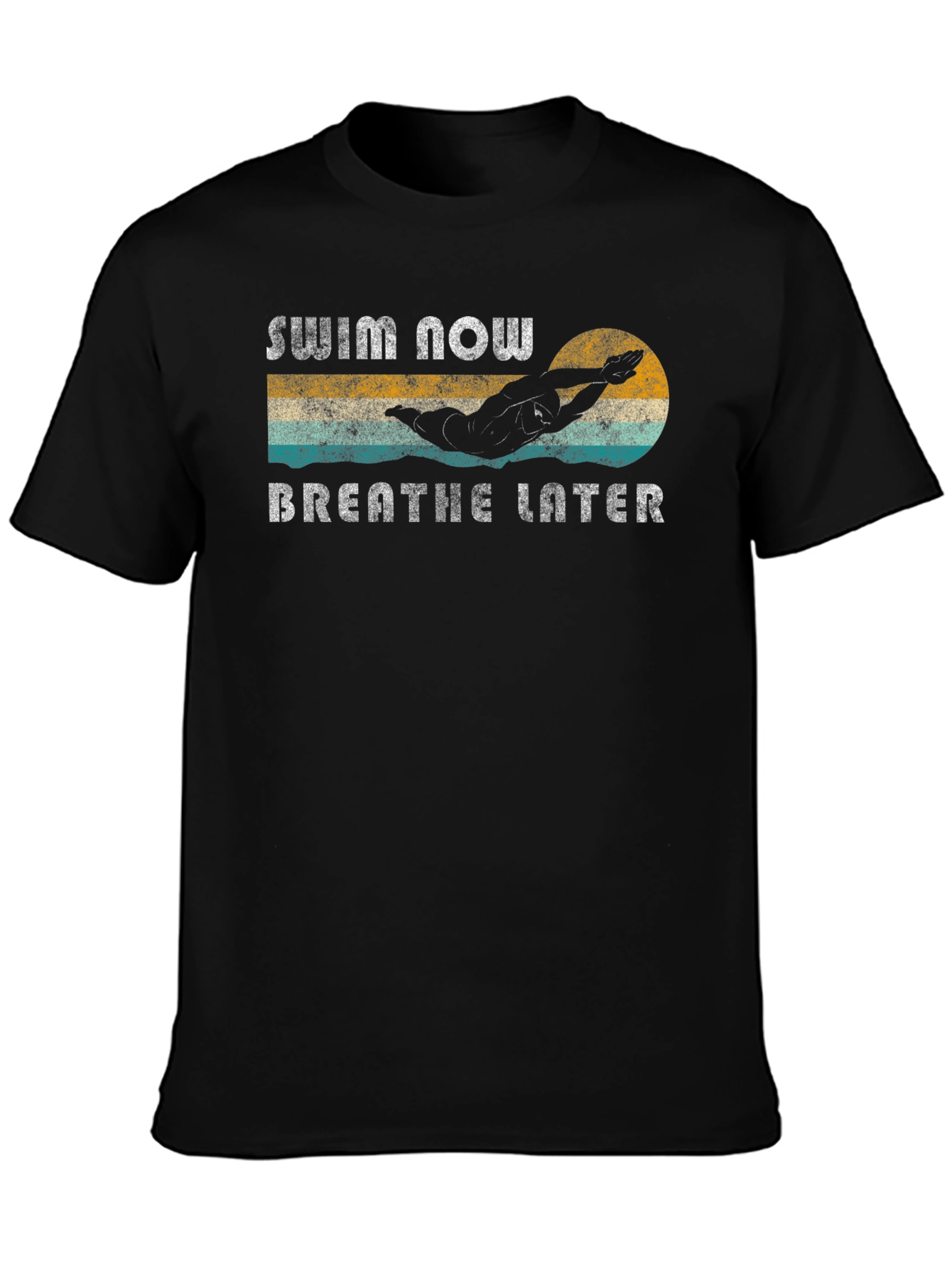 Swim Now Breathe Later Graphic T-Shirt