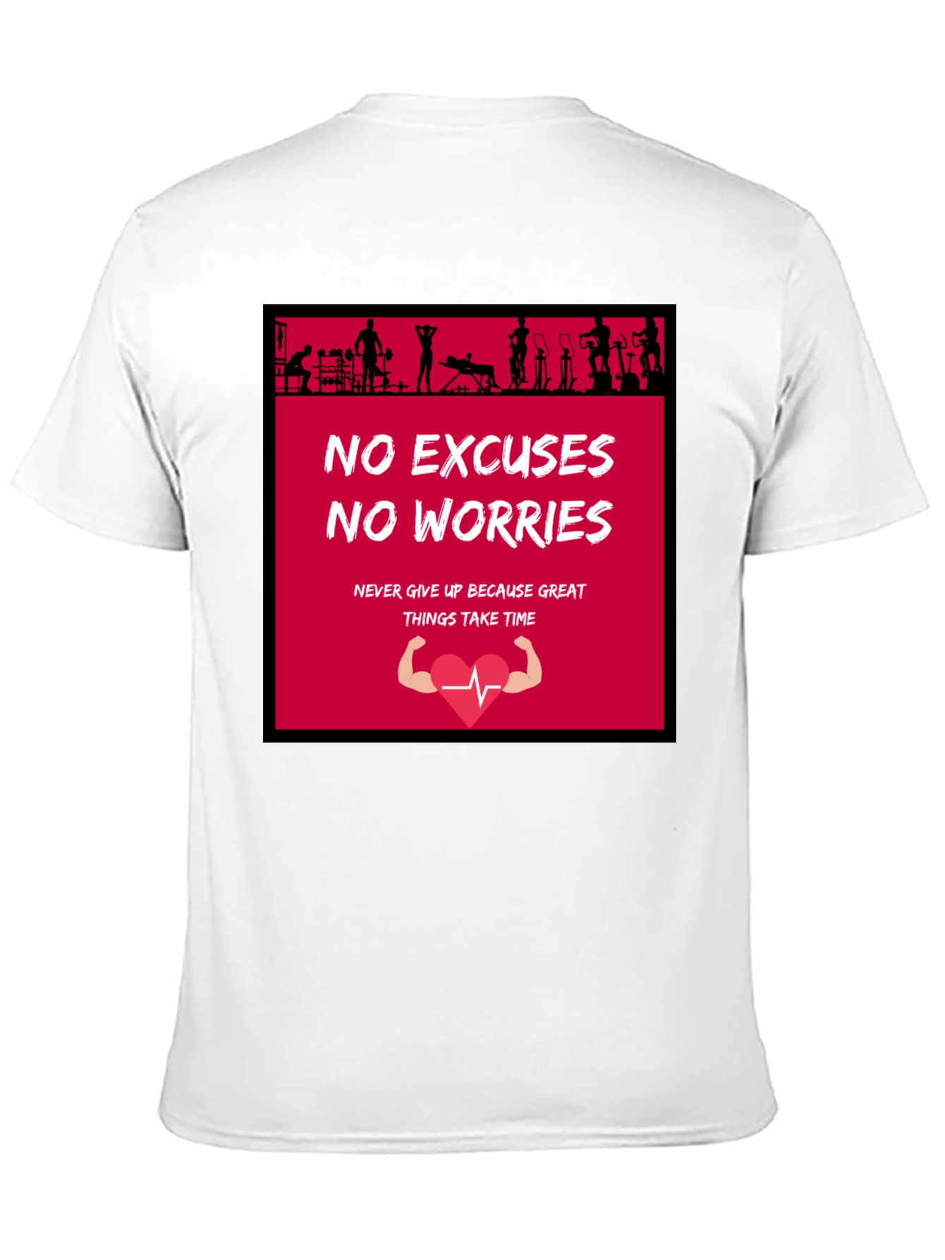 Motivational Gym T-Shirt - No Excuses