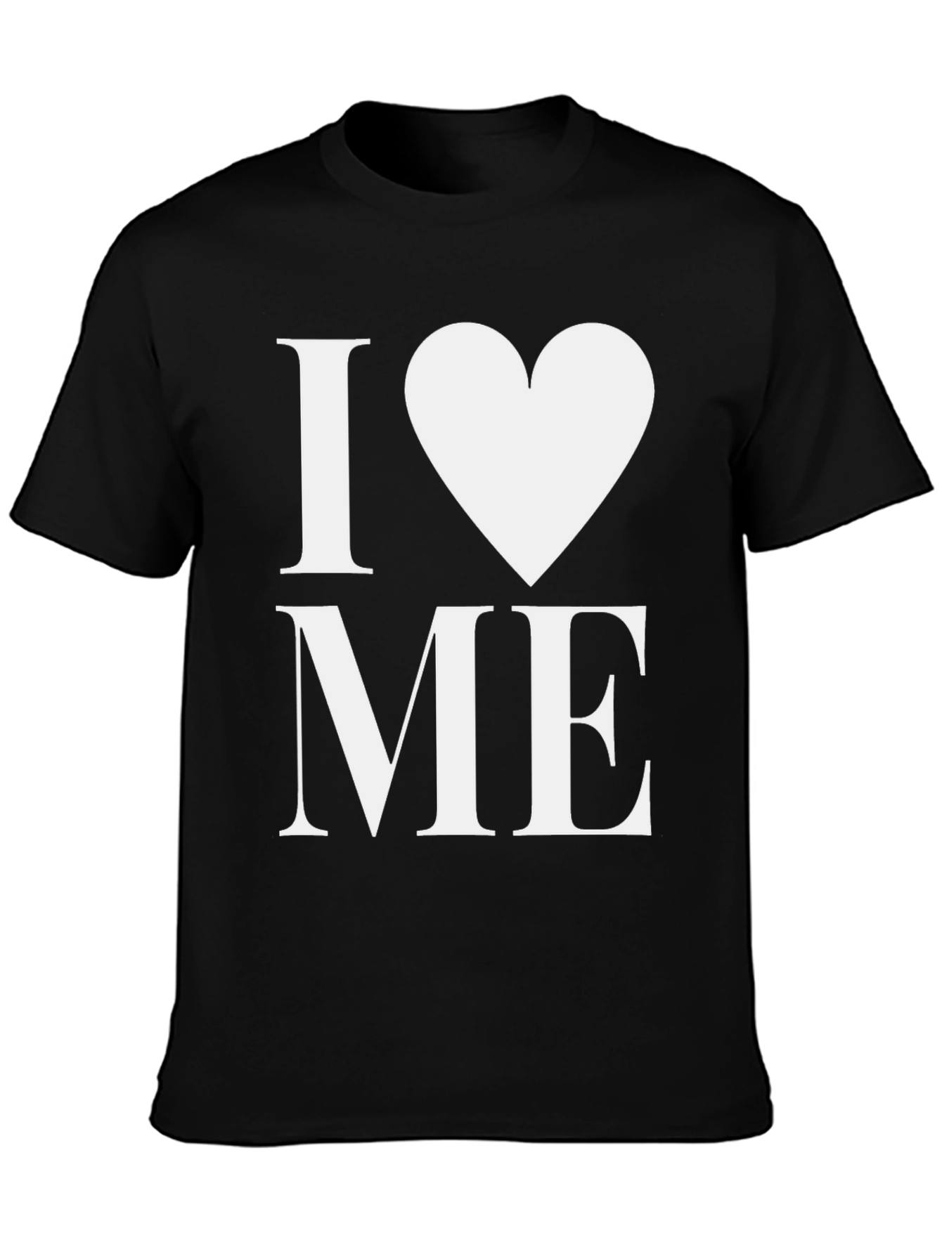 I Heart Me Black T-Shirt - Bold Graphic Tee