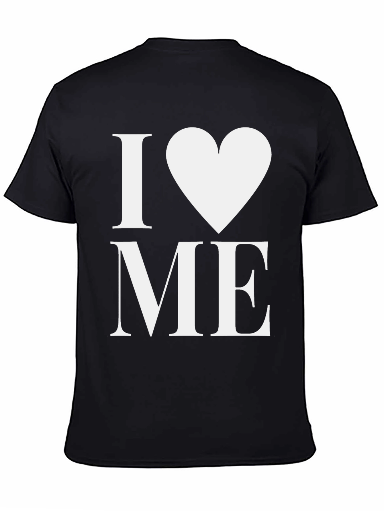 I Heart Me Black T-Shirt - Bold Graphic Tee