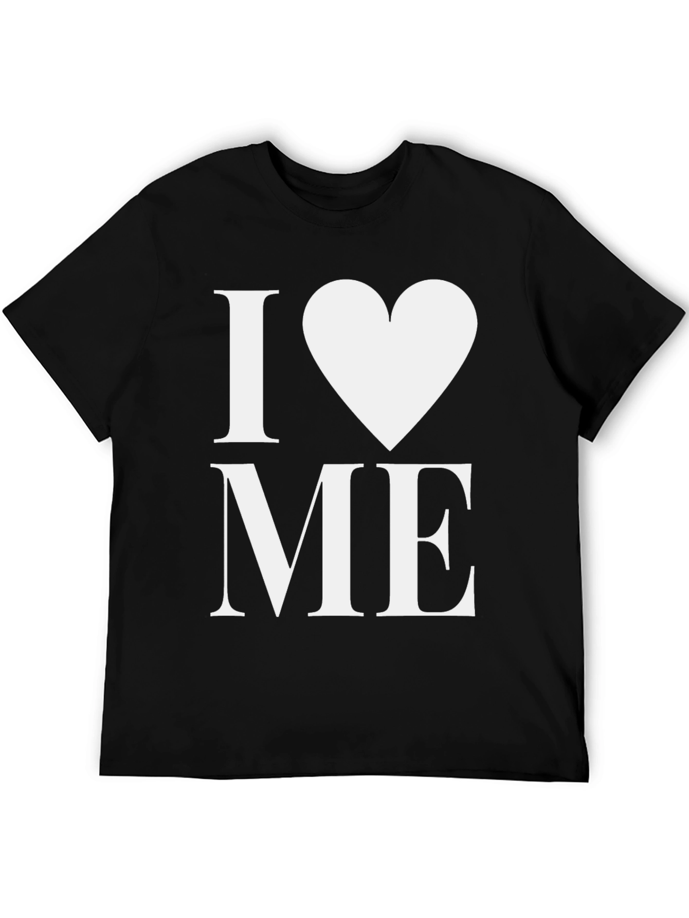 I Heart Me Black T-Shirt - Bold Graphic Tee