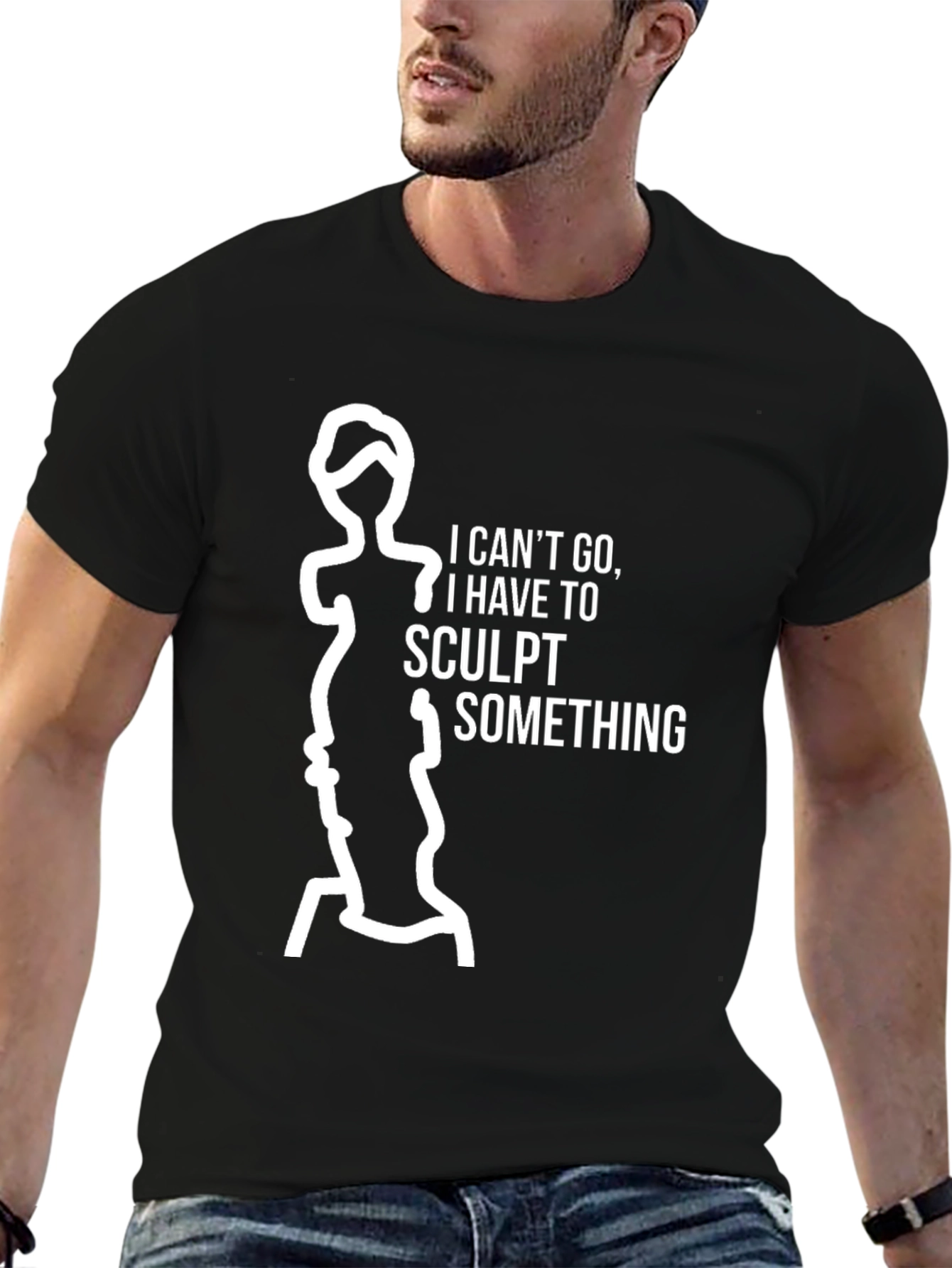 Sculpt Something Graphic Tee - Black