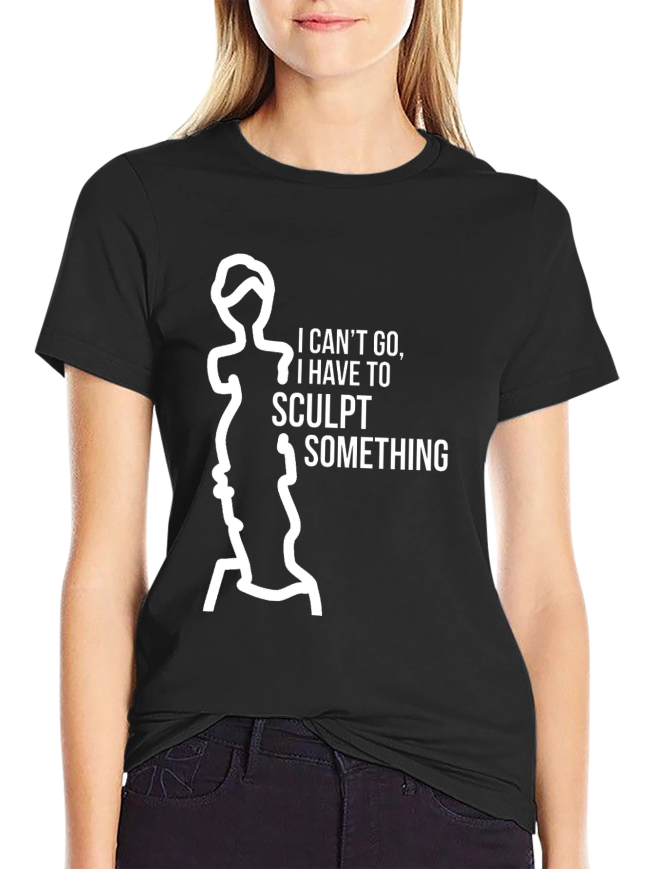Sculpt Something Graphic Tee - Black