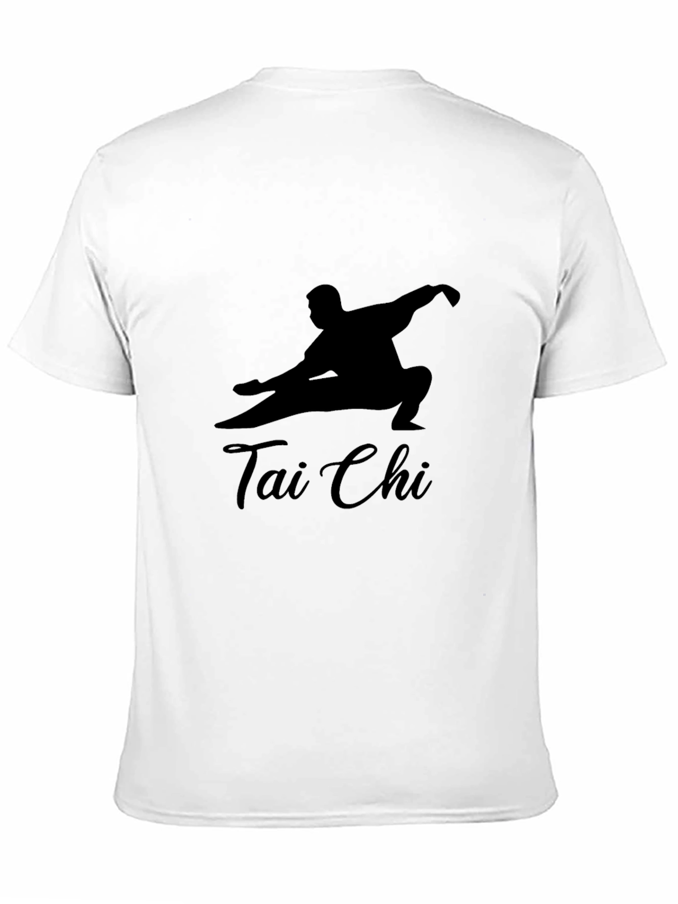 Tai Chi Silhouette Graphic Black T-Shirt