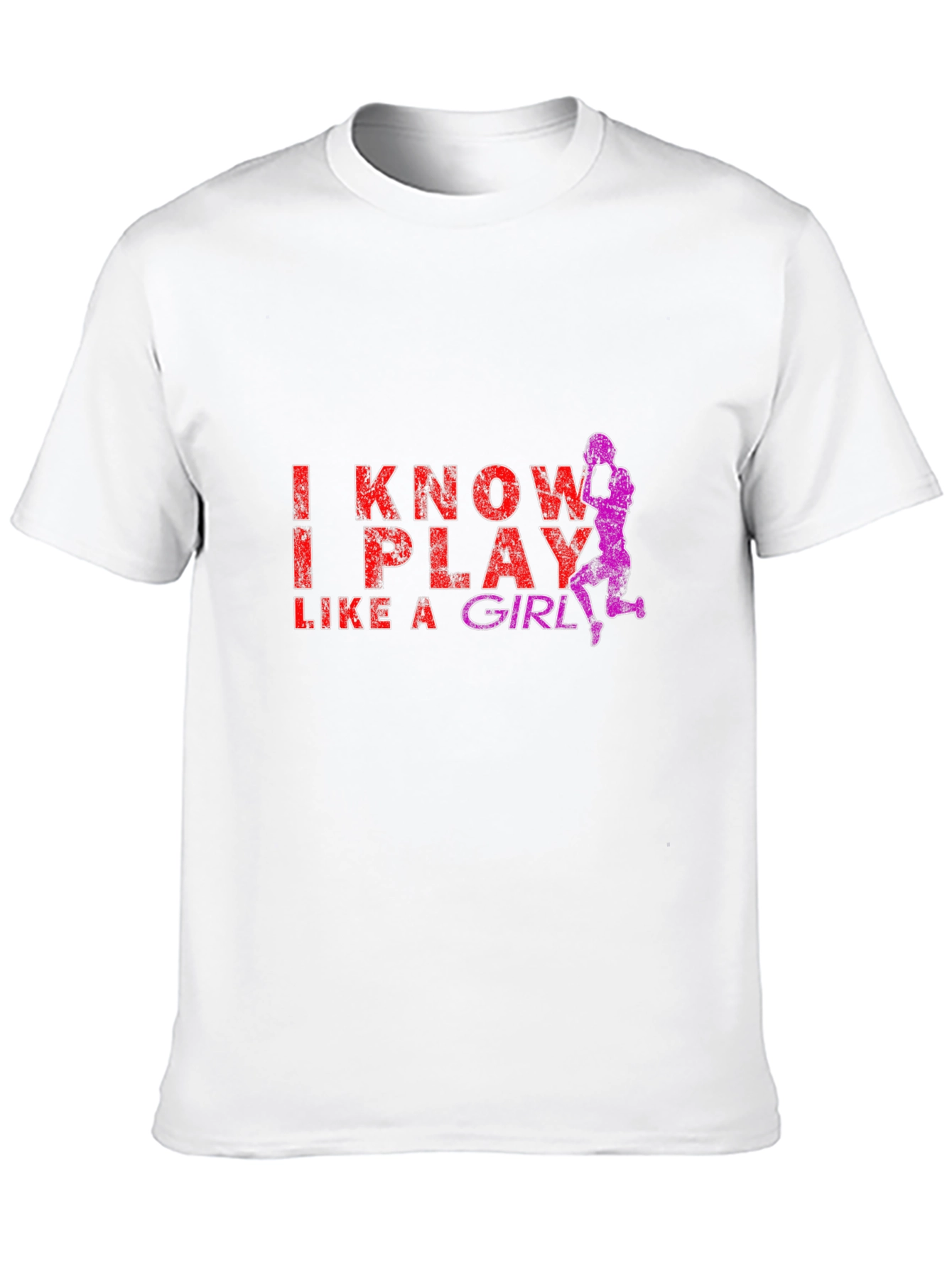 I Know I Play Like A Girl Black T-Shirt