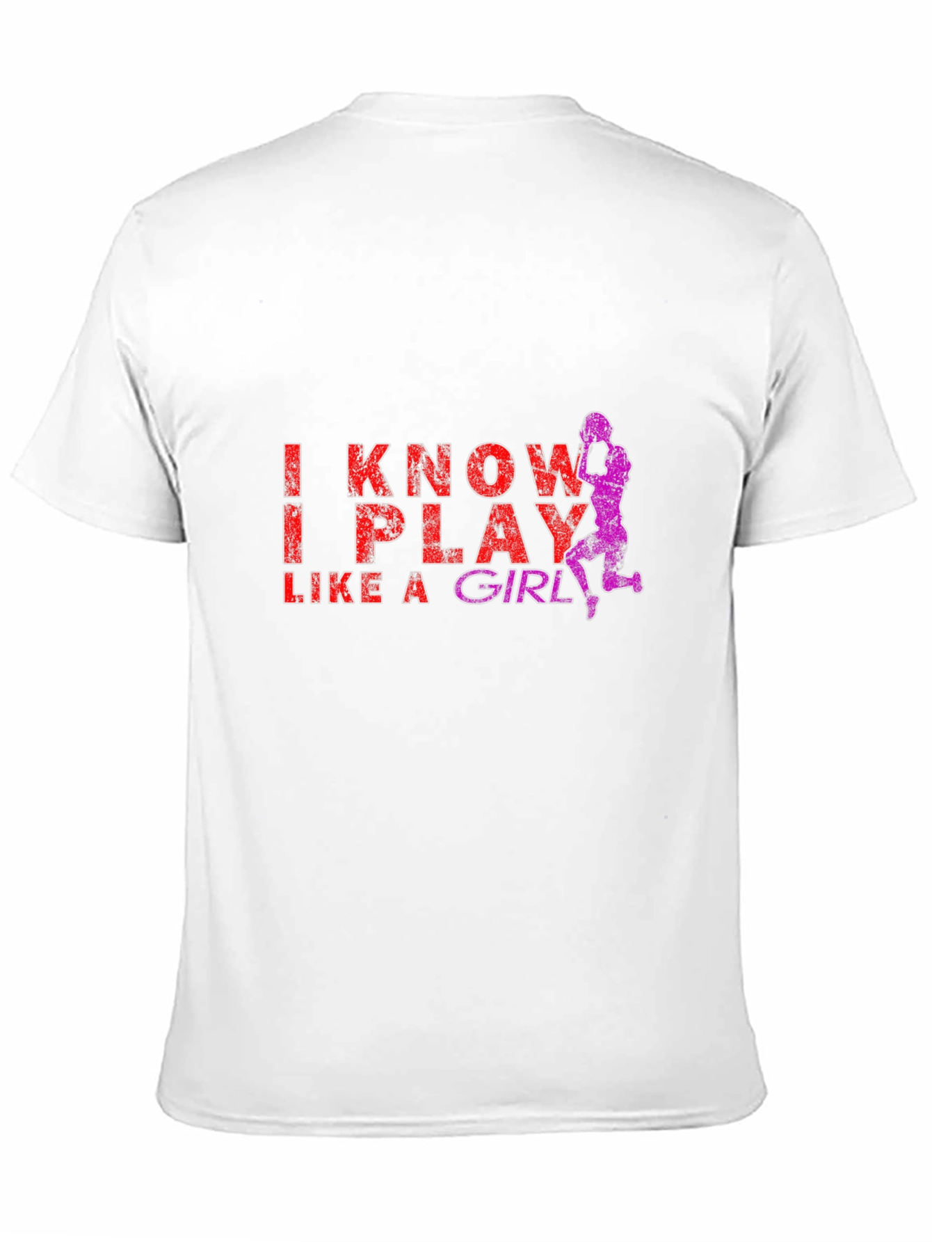 I Know I Play Like A Girl Black T-Shirt
