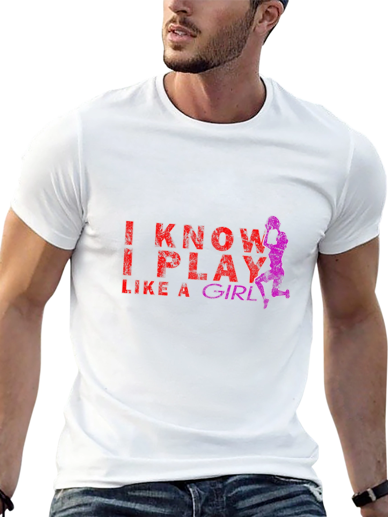 I Know I Play Like A Girl Black T-Shirt