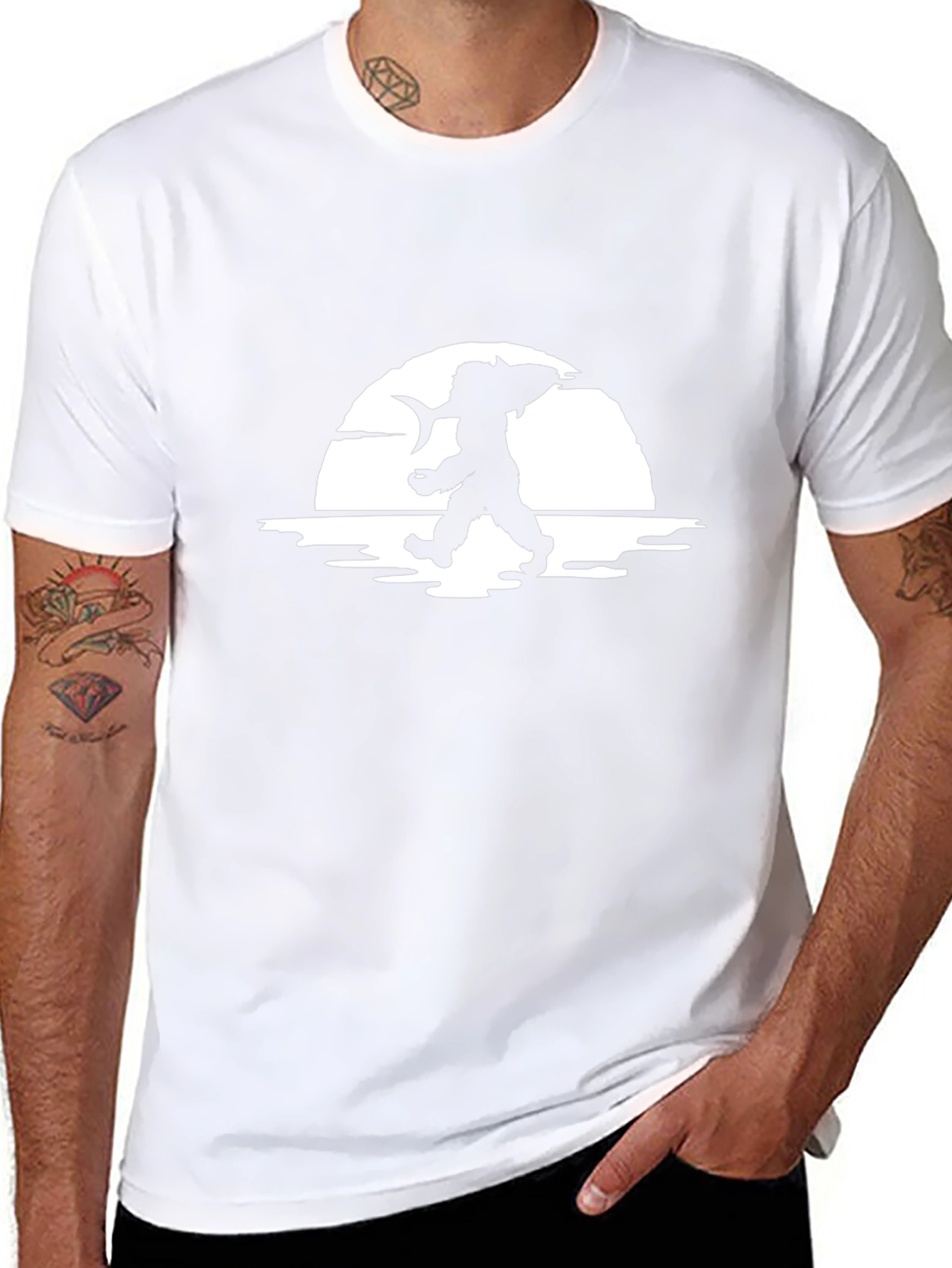Fisherman Silhouette Graphic Tee