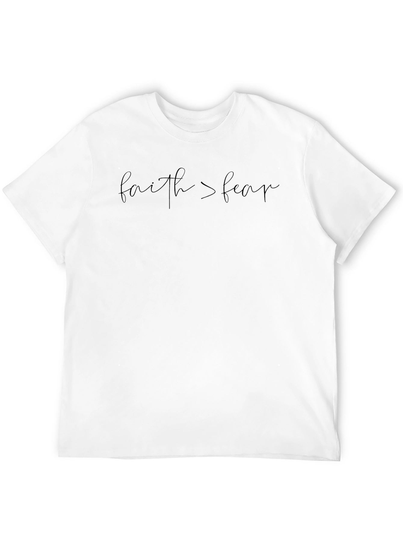 Faith Over Fear Black T-Shirt